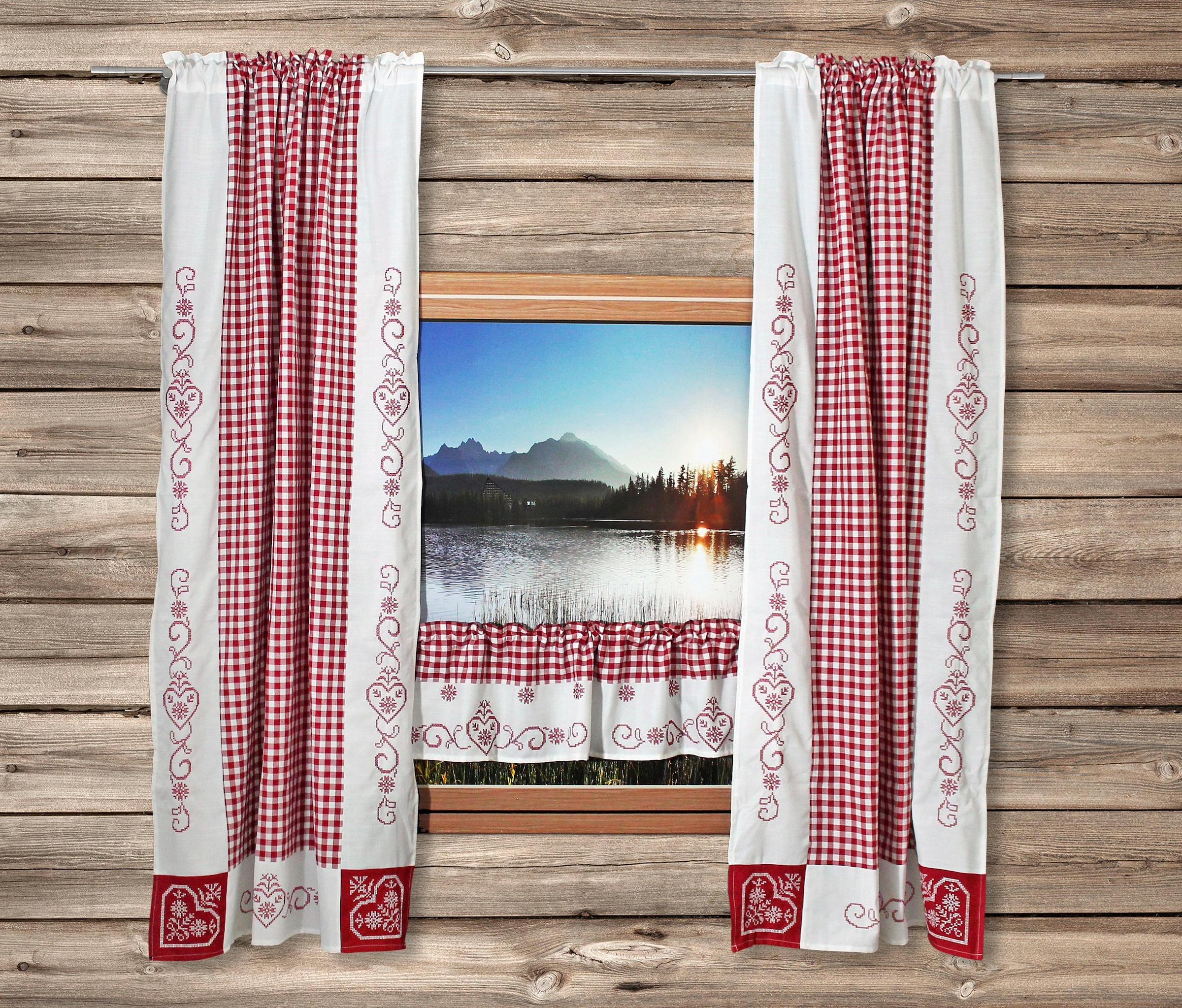 HOSSNER - ART OF HOME DECO Gardine »Kulm«, (2 St.), Landhaus-Look auf Raten  kaufen