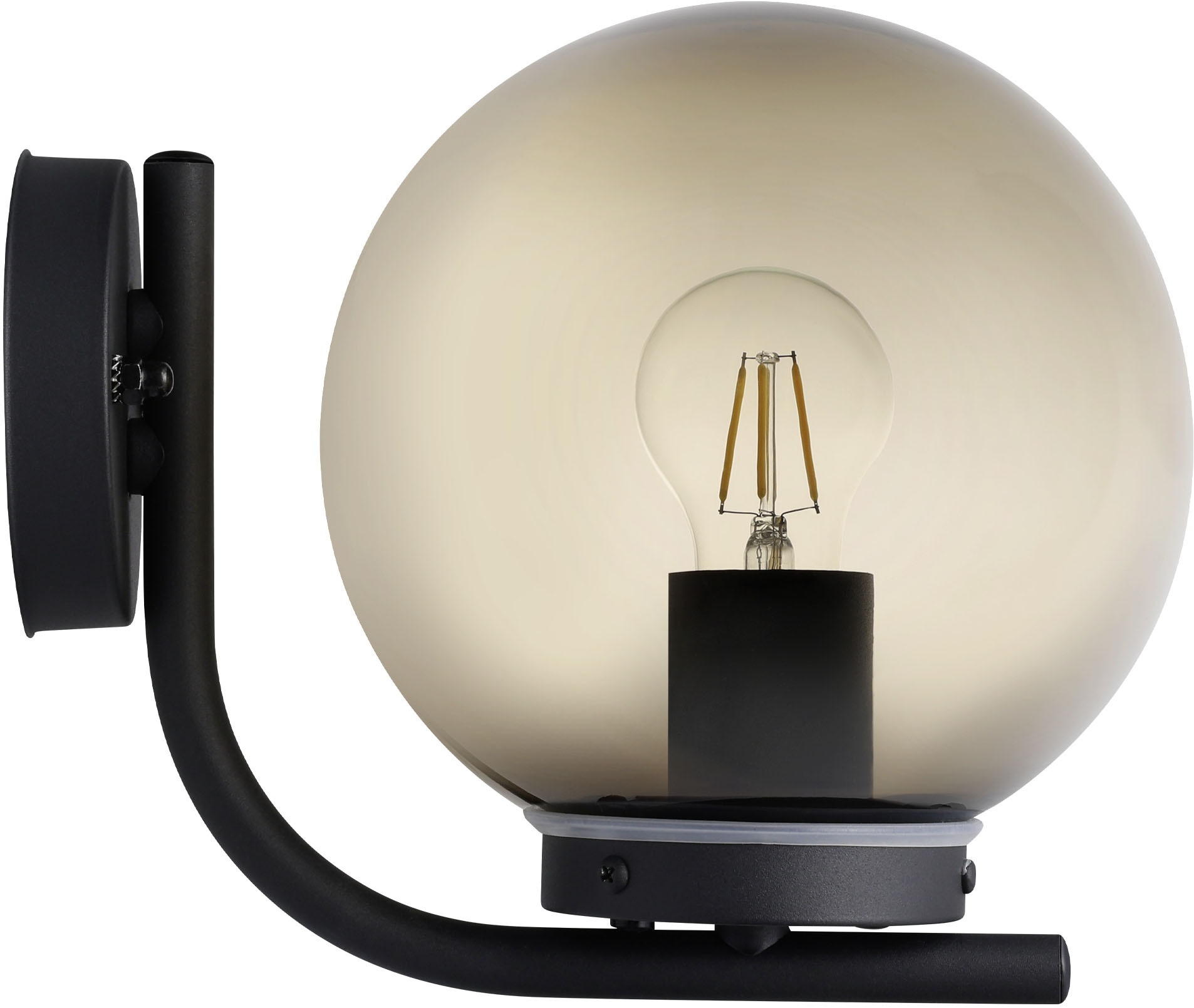 EGLO Wandleuchte »TAVERNA Wandlampe - Stahl verzinkt - E27 - 1X28W - IP44« E27 1 Stk. Außenbeleuchtung, Außenwandleuchte, Terrasse, L20 x H23 x AL25,5 cm