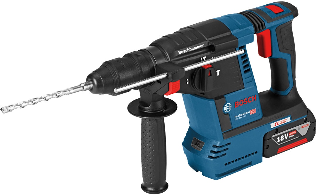 Bosch Professional Akku-Bohrhammer »»GBH 18V-26F««, Inkl. 2x Akkus 5,5Ah und Ladegerät, mit SDS plus, in L-BOXX 238