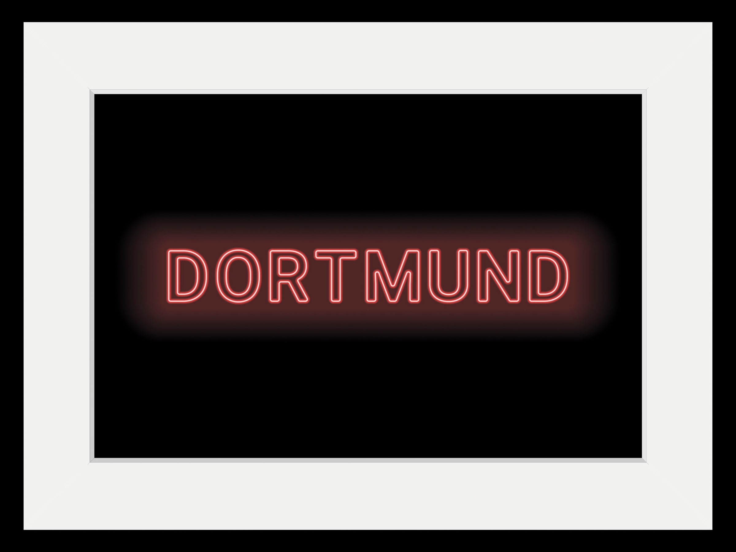 queence Bild »DORTMUND LIGHTS«, Städte-Schriftzug, (1 St.), HD Premium Post günstig online kaufen