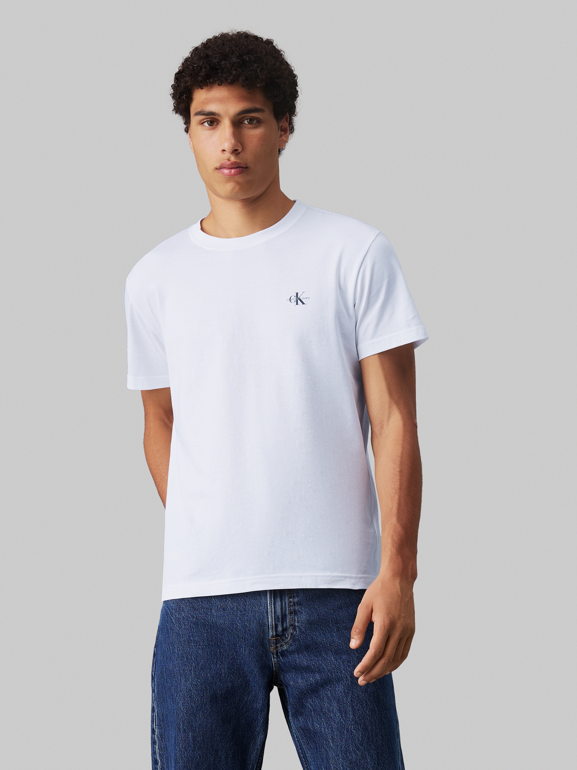 Calvin Klein Jeans T-Shirt »2 PACK MONOLOGO«, Logodruck