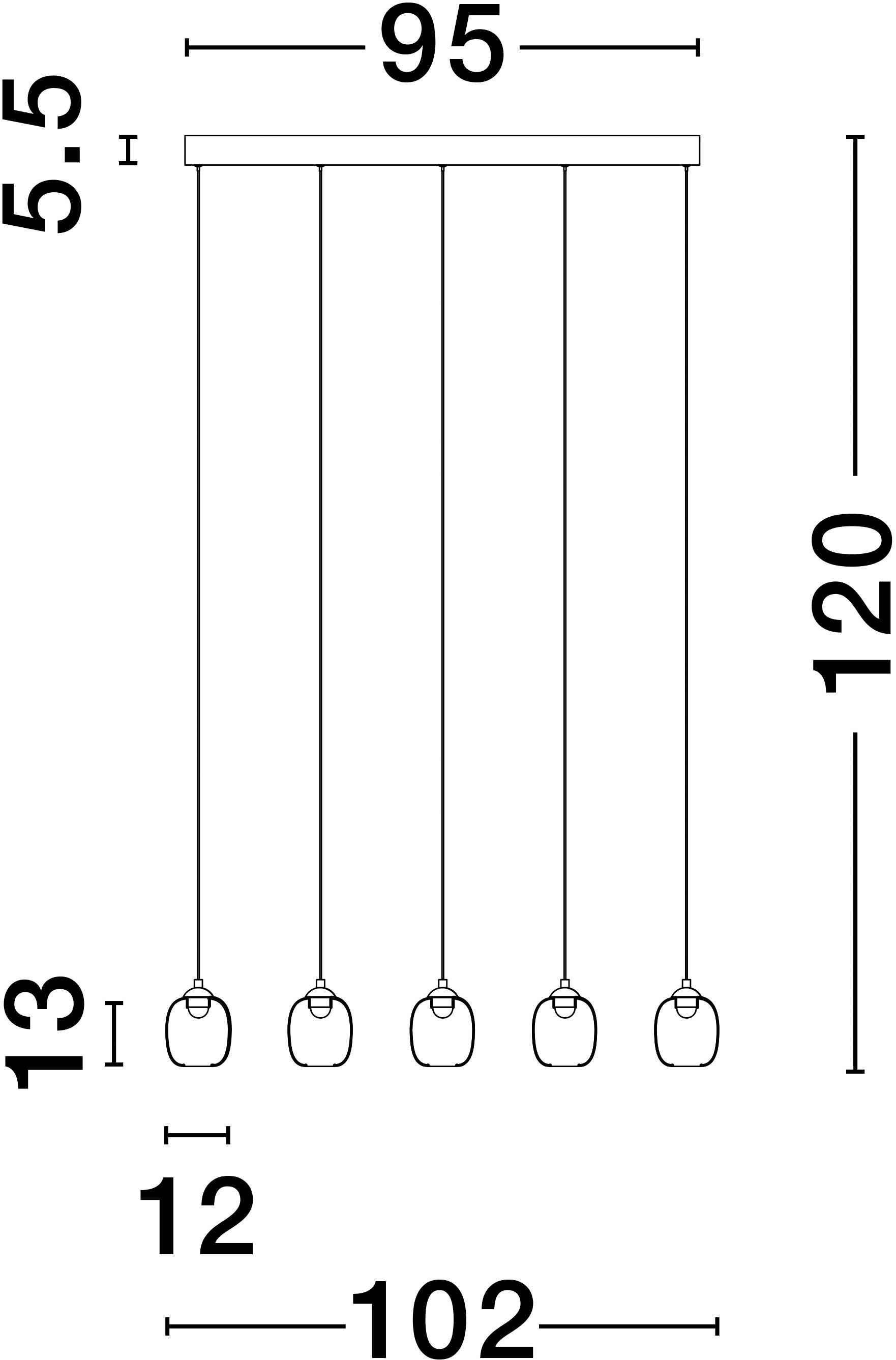 Nova Luce Pendelleuchte »KITA« LED-Modul 1 Stk. Warmweiß