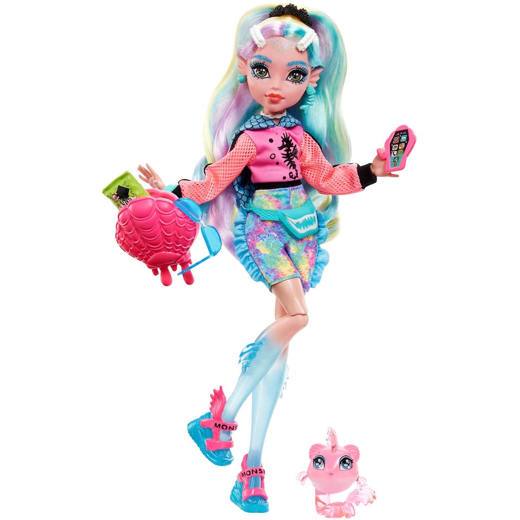 Mattel® Anziehpuppe »Monster High, Lagoona Blue mit Piranha«