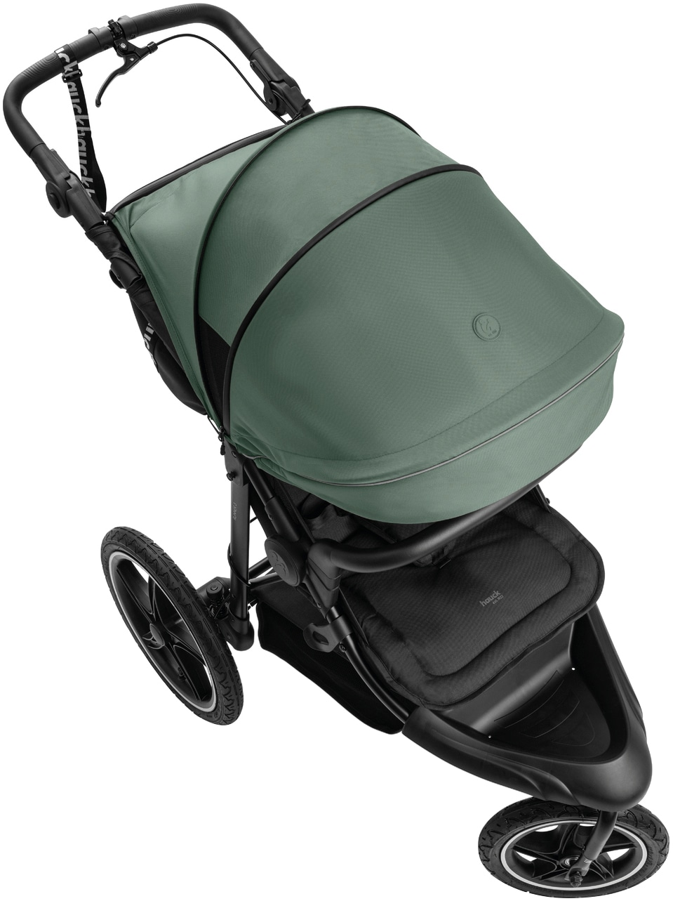 Hauck Dreirad-Kinderwagen »Runner 3, Jungle Green«, 22 kg, mit XXL-Lufträdern u. Handbremse; bis 22 kg belastbar