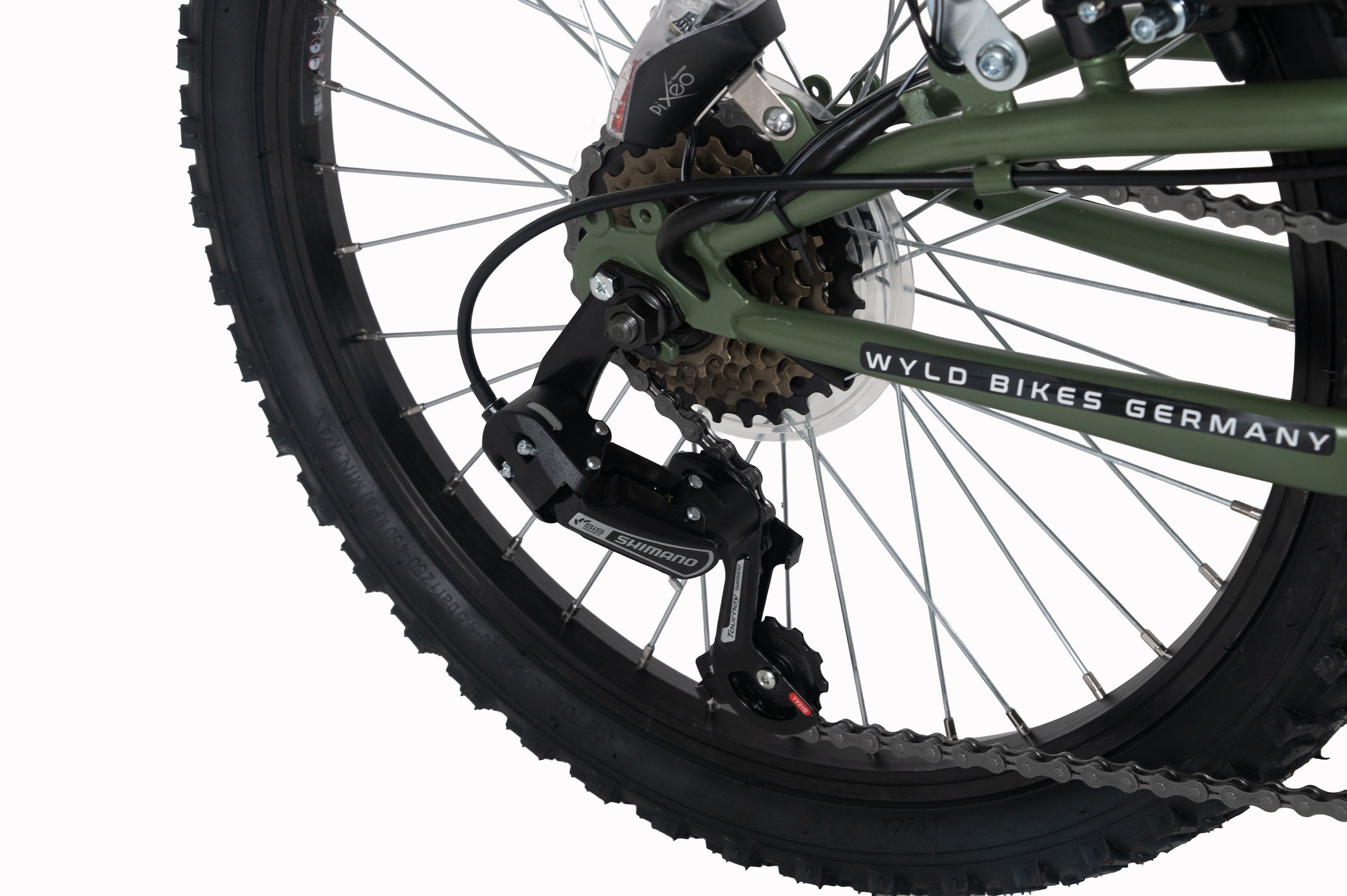 WYLD Kinderfahrrad »WYLD Kinder-Mountainbike Fully ATB 20" Zodiac 6 Gänge« 6 Gang Shimano Tourney Schaltwerk Kettenschaltung