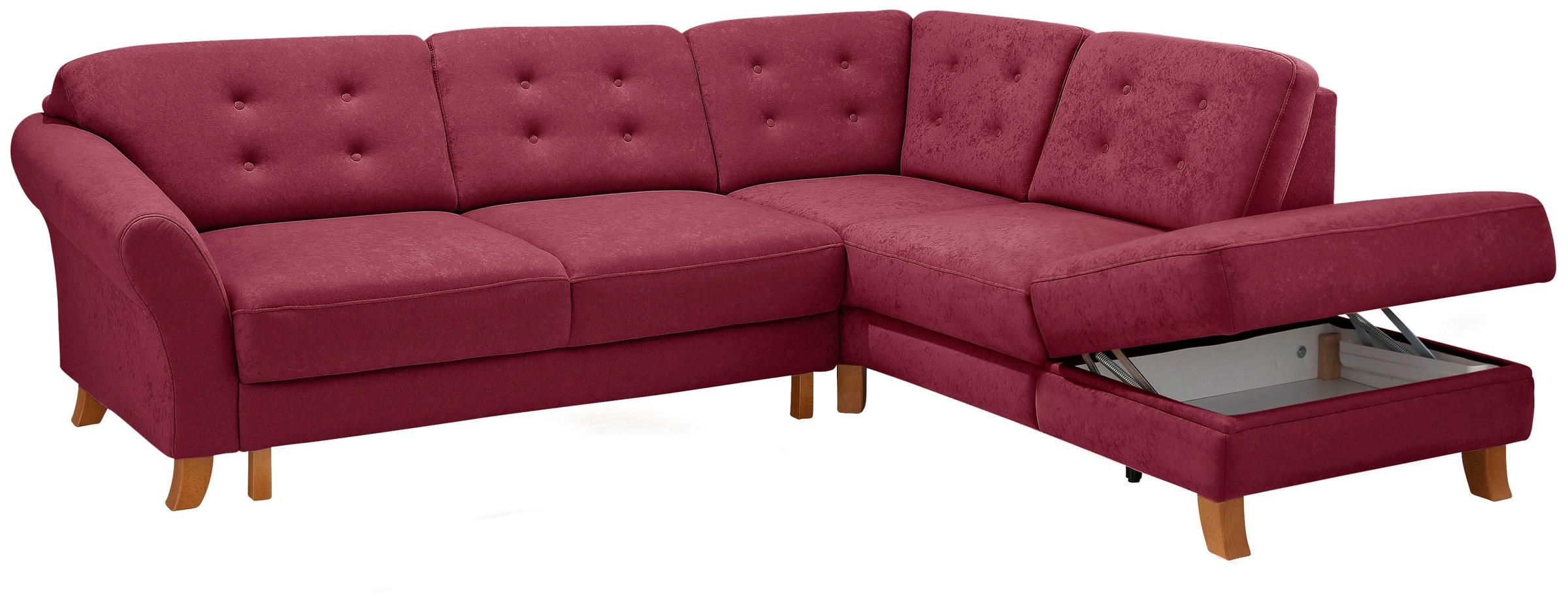 Home affaire Ecksofa »Trondheim L-Form«, mit Federkern