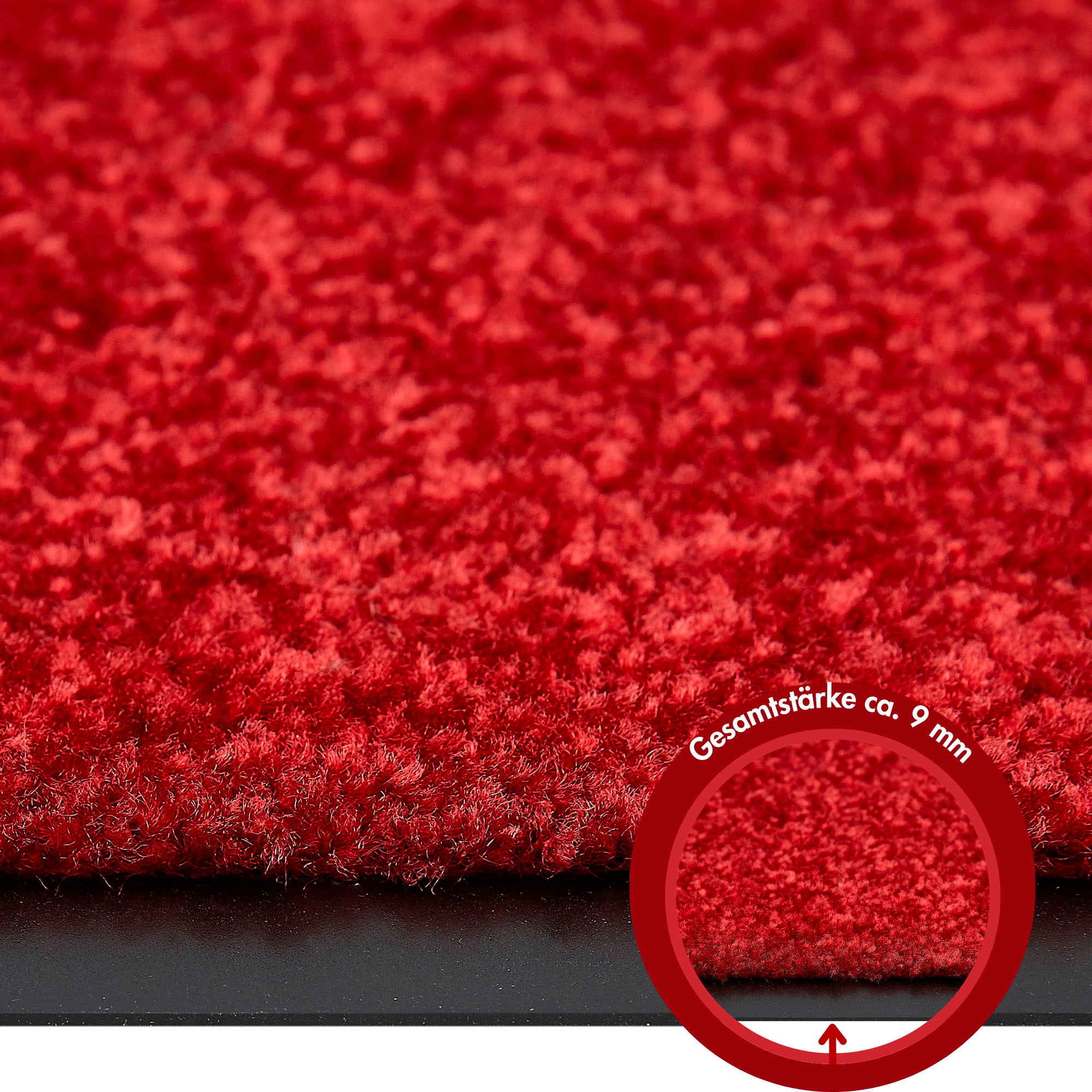 my home Fußmatte »Fresh Step, Made in Belgium«, rechteckig, 7 mm Höhe, für den Eingangsbereich, Uni-Farben, rutschhemmend, robust, waschbar