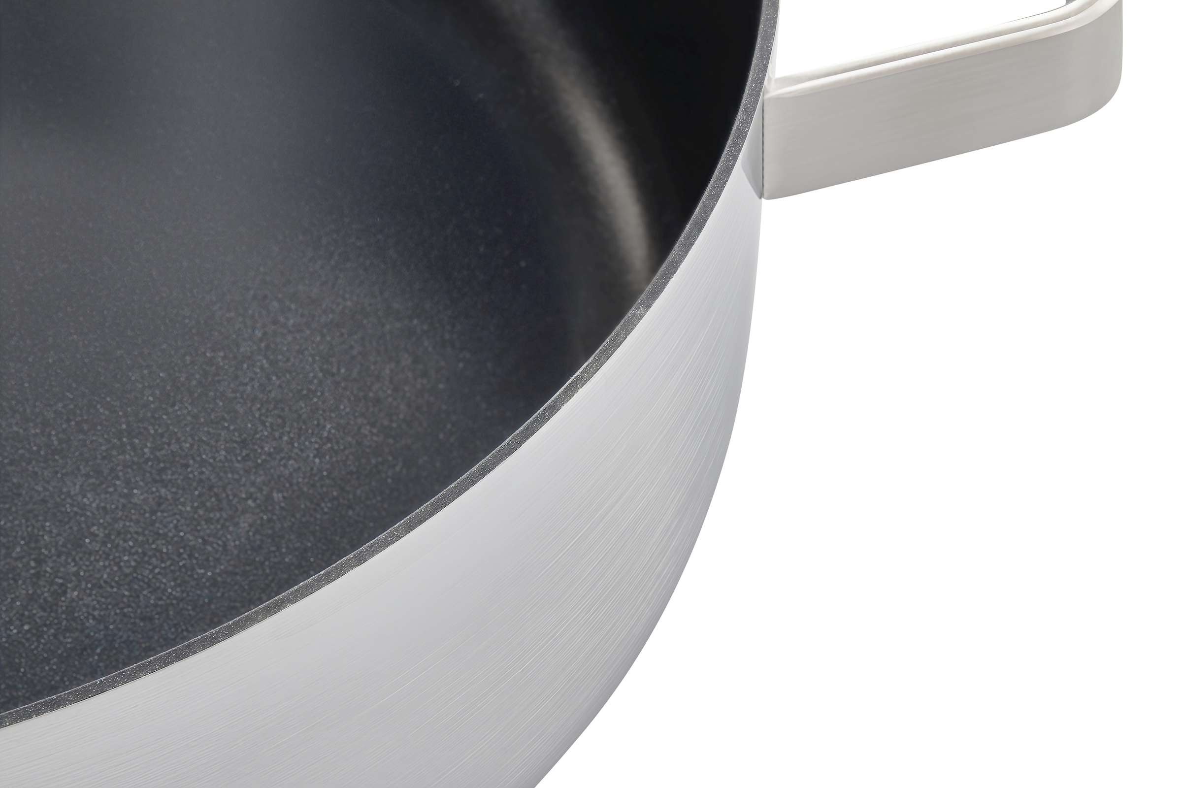 Hanseatic Pfannen-Set »PREMIUM« Edelstahl Set, 1x Pfanne 24 cm, 1x Servierpfanne 28 cm mit Deckel, 3 Stk. tlg. mit Antihaftbeschichtung, für alle Herdarten, Induktion