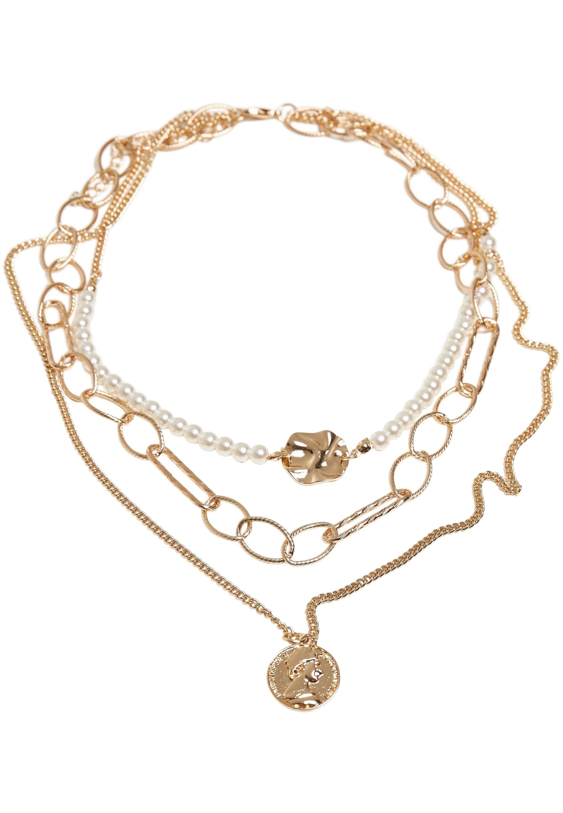 URBAN CLASSICS Edelstahlkette »Urban Classics Unisex Ocean Layering Necklace«