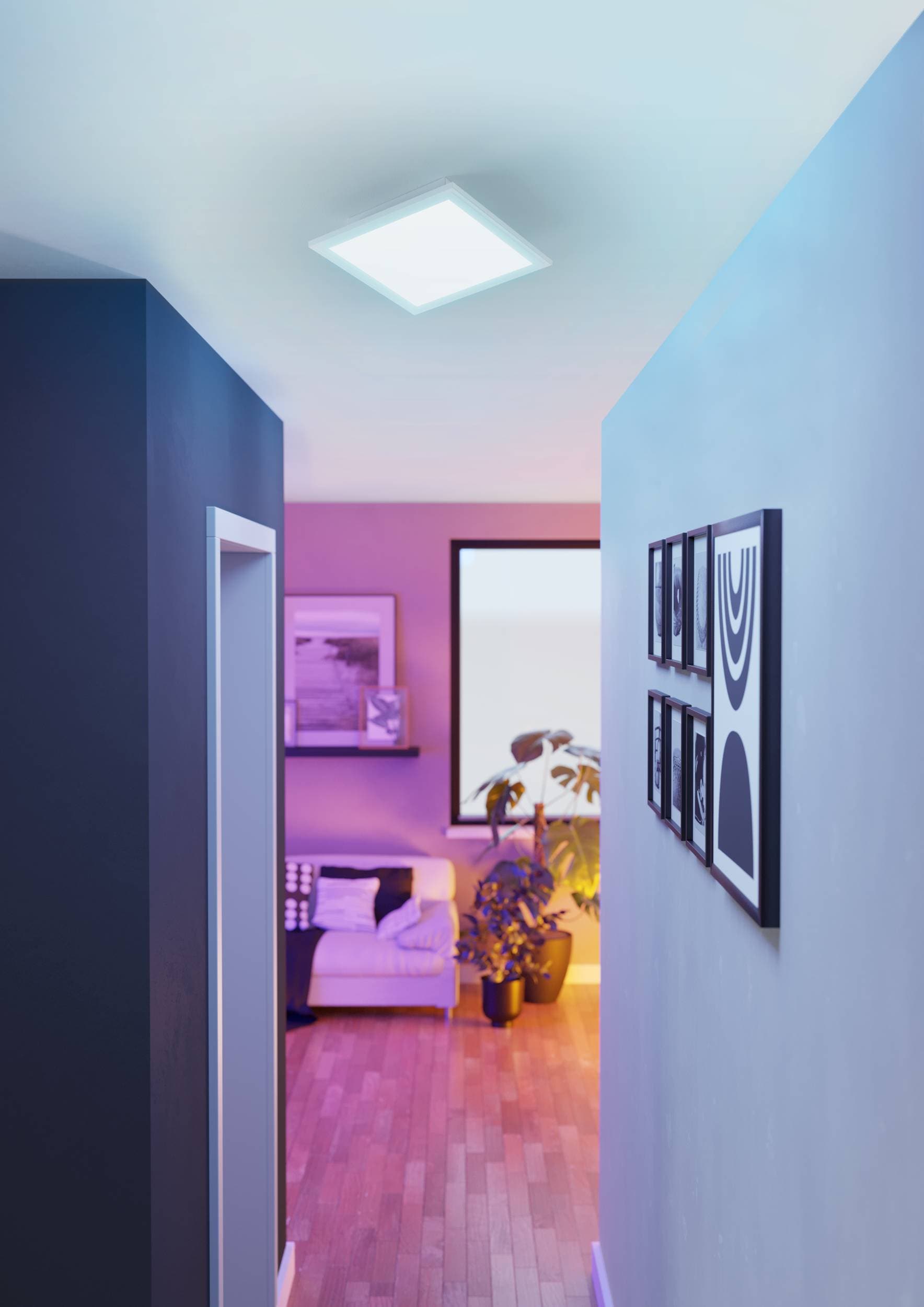 EGLO Deckenleuchte »SALOBRENA-Z« LED-Modul 1 Stk. warmweiß - kaltweiß Disco-Modus, App/Sprachsteuerung Alexa,‎30x30x5cm, exkl. Fernbedienung