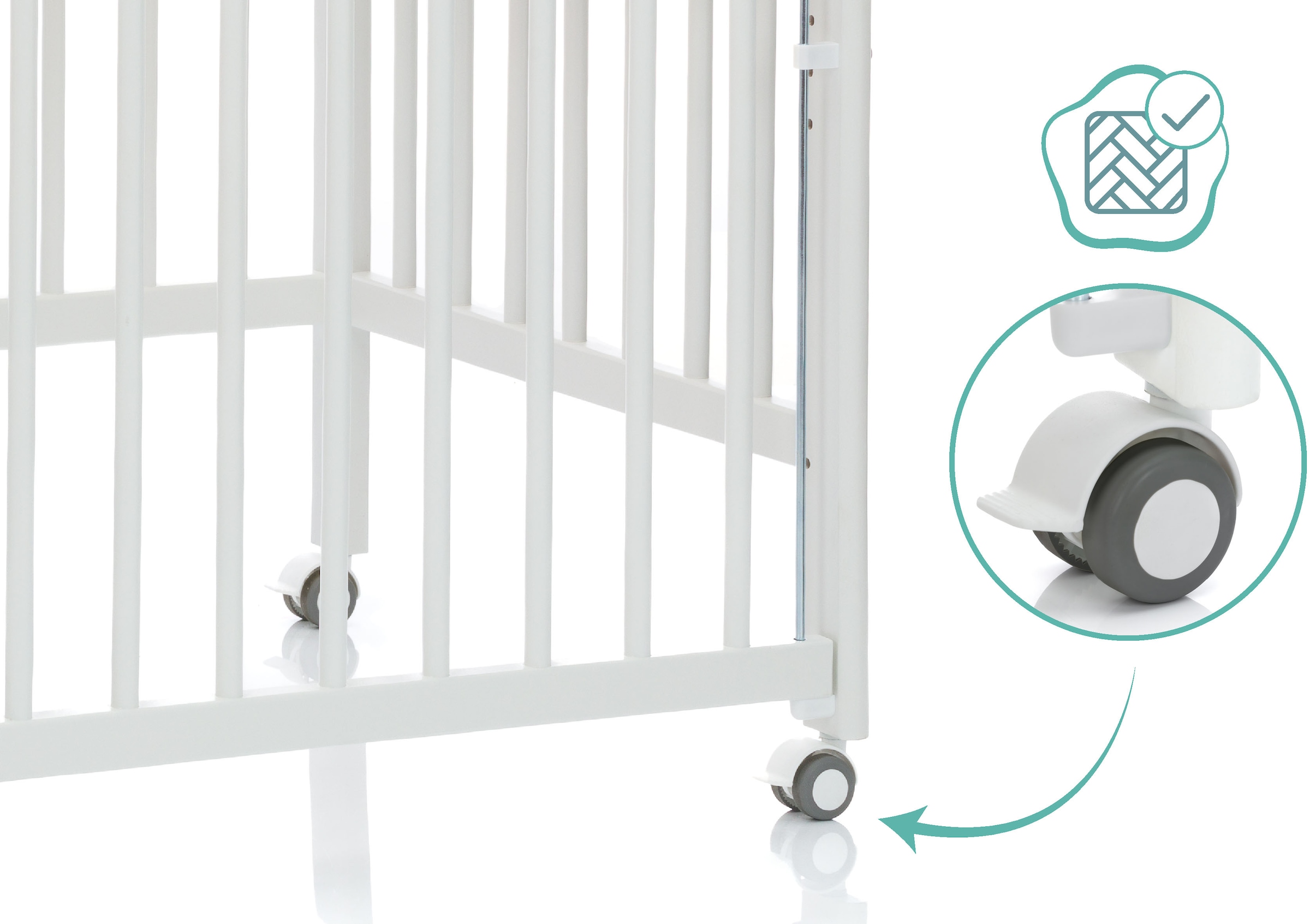 Fillikid Beistellbett »Nena« Made in Europe