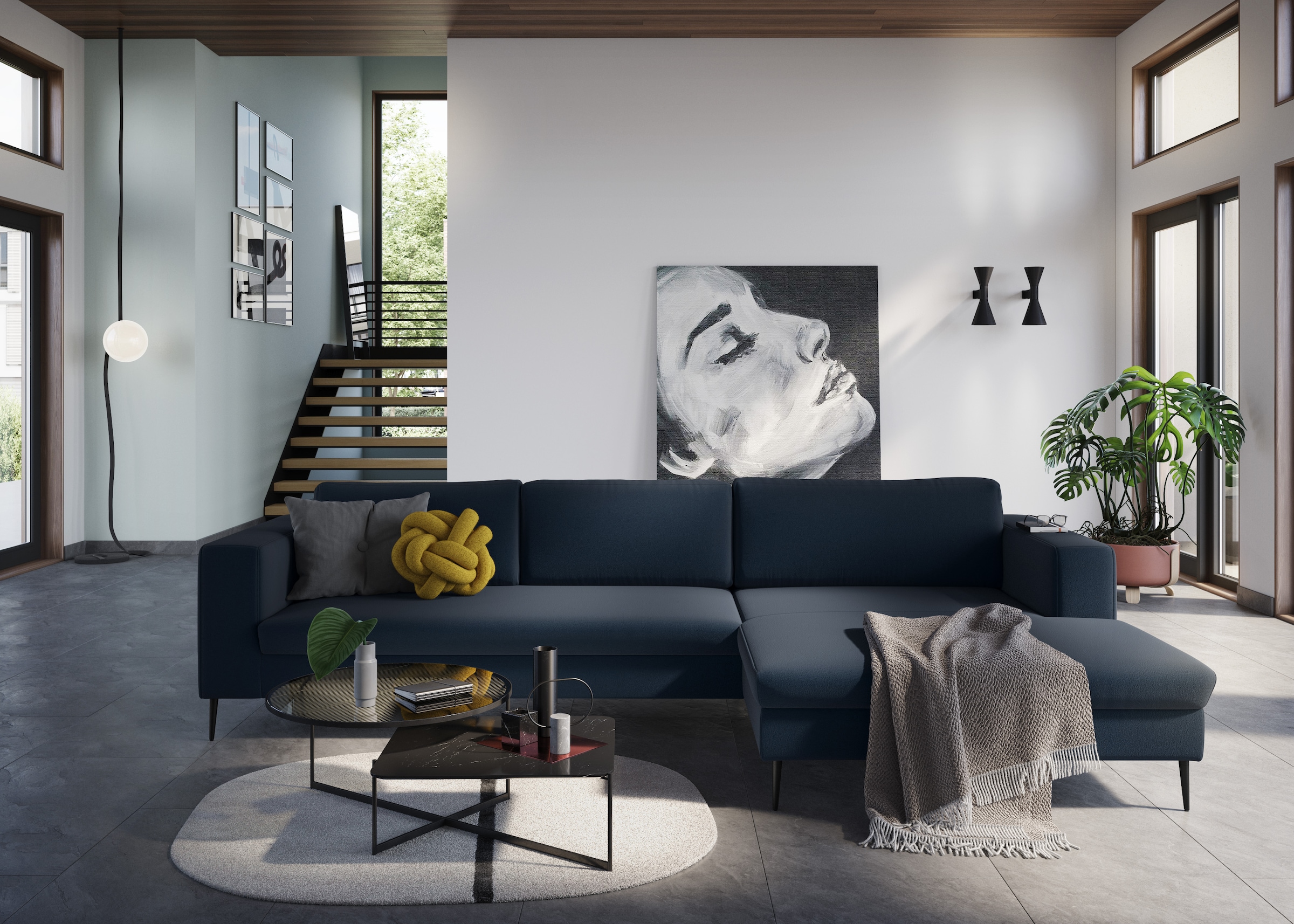 DOMO collection Ecksofa »Modica, zeitlos und elegant, L-Form«, moderne Opti günstig online kaufen
