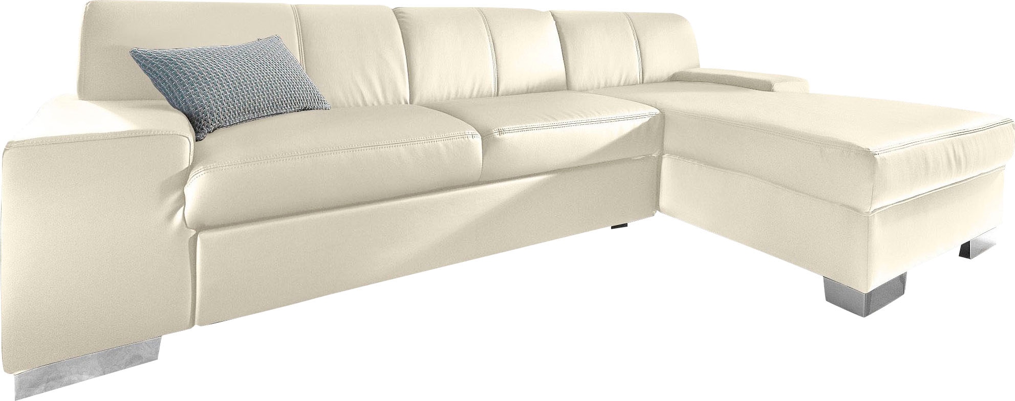 DOMO collection Ecksofa »Star, zeitlose Formensprache, elegante Optik, L-Form«, wahlweise mit Bettfunktion
