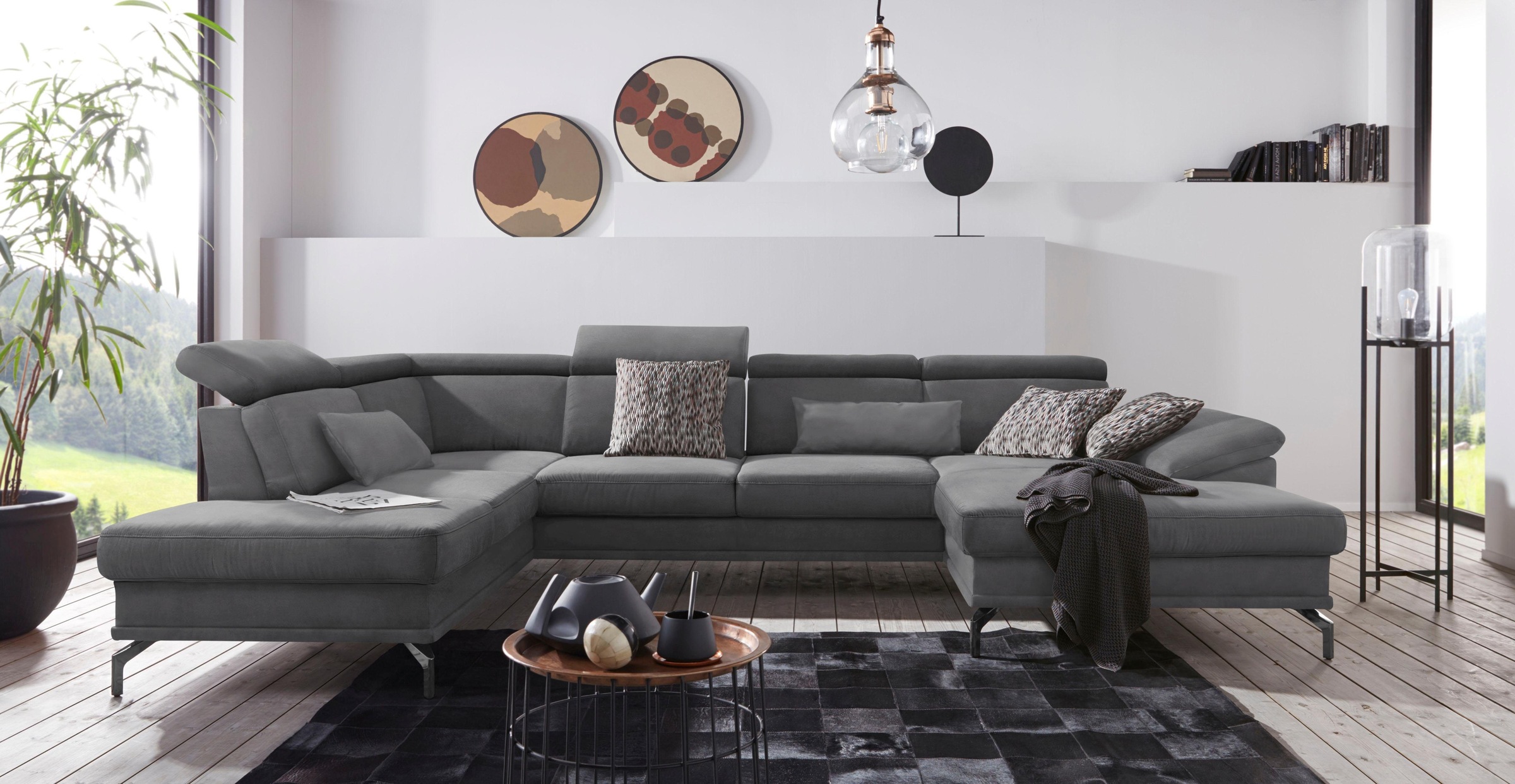 sit&more Wohnlandschaft "Scorpio U-Form" inklusive Sitztiefenverstellung, m günstig online kaufen