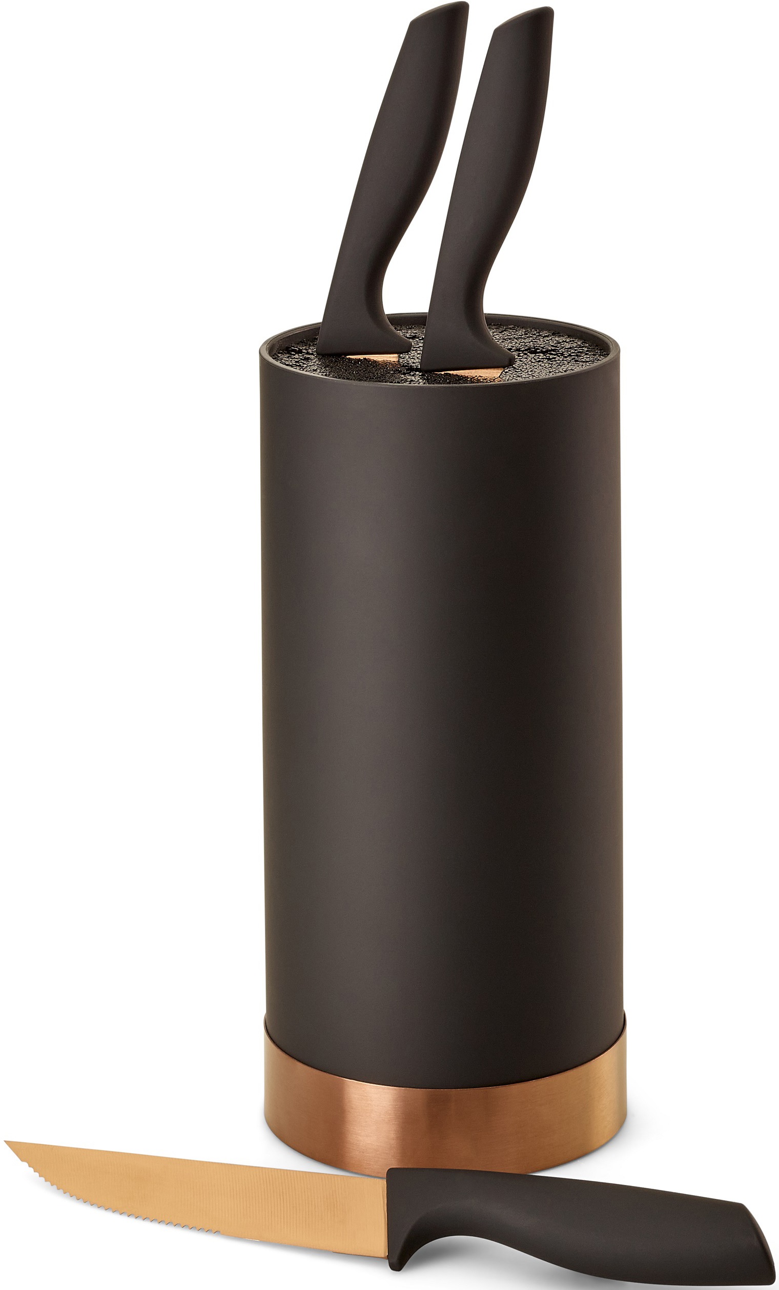 ECHTWERK Messerblock, 4 tlg., Messer Set 4tlg mit Borsteneinsatz 11 cm x 22 günstig online kaufen