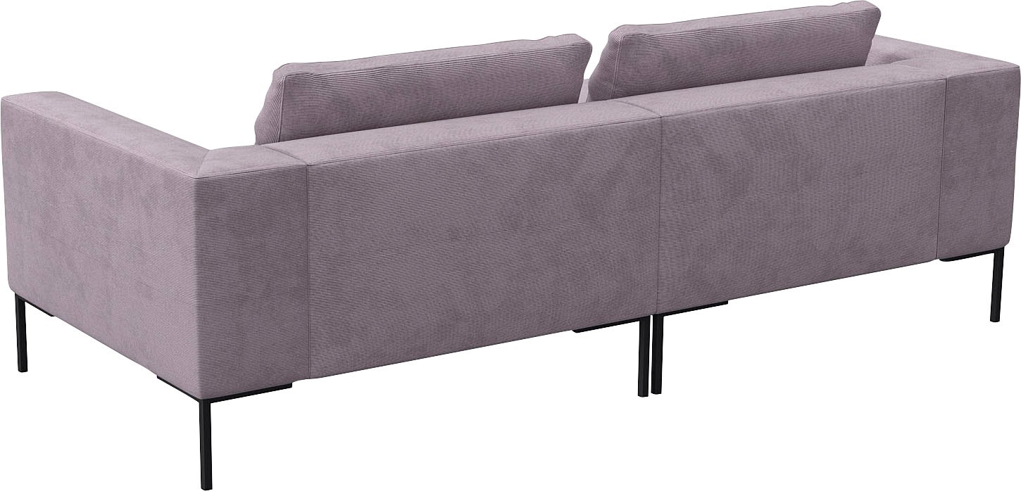 FLEXLUX Ecksofa »Loano, superbequemer Sitzkomfort durch Kaltschaum im Sitz, L-Form«, modernes Sofa, frei im Raum stellbar, lose Kissen, hoher Fuß