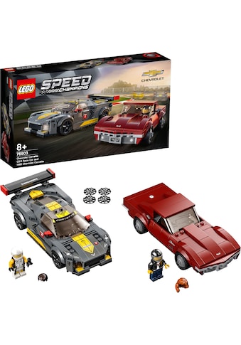 LEGO® Konstruktionsspielsteine »Chevrolet Corvette C8.R & 1968 Chevrolet Corvette... kaufen
