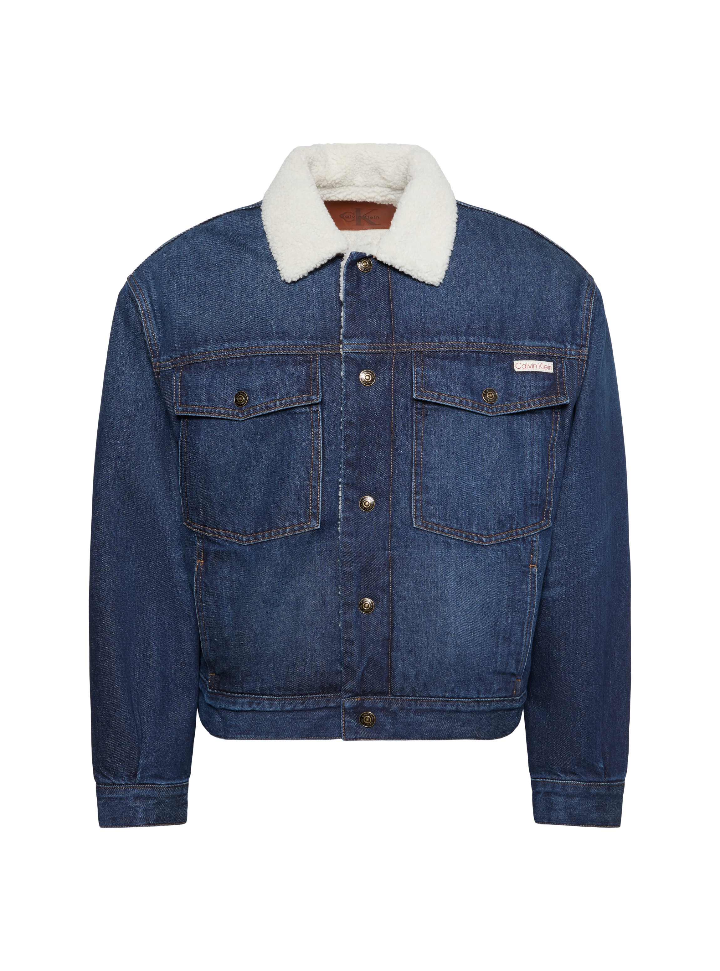 Calvin Klein Jeans Jeansjacke »ARCHIVE 90S SHERPA TRUCKER CLAYT« ohne Kapuze Regular fit mit weichem Futter