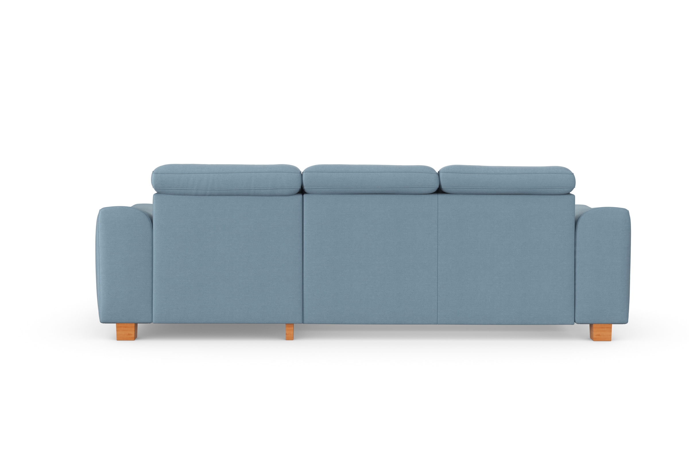 sit&more Ecksofa »Dundee L-Form«, mit Federkern und Massivholzfüßen, wahlweise mit Kopfteilverstellung