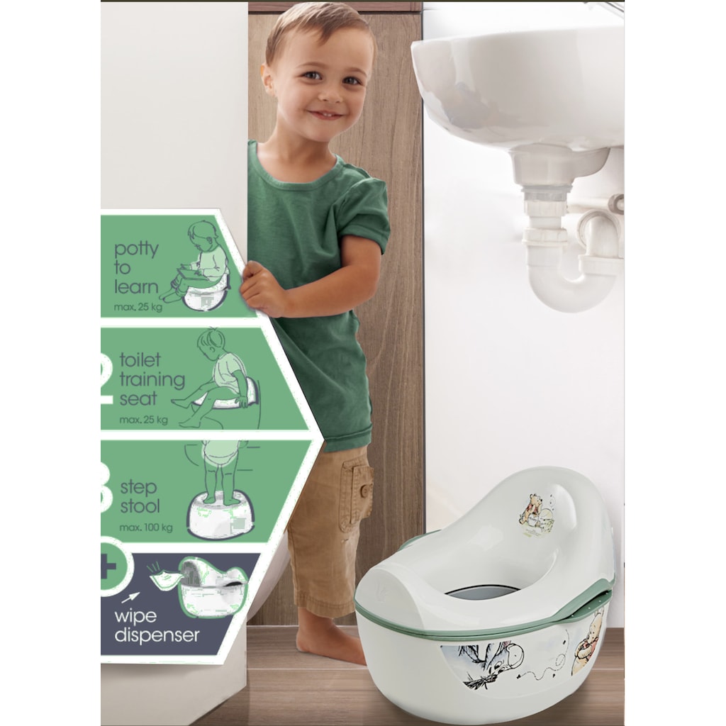 keeeper Toilettentrainer »kasimir babytopf deluxe 4in1, winnie nordic white«, Made in Europe, FSC® - schützt Wald - weltweit