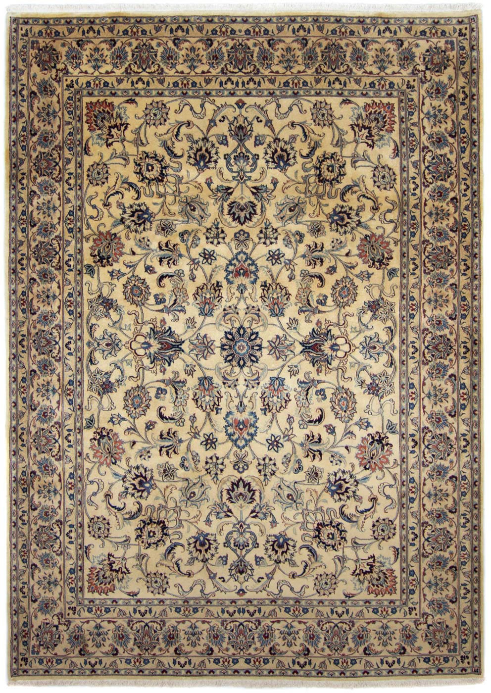 2. Bild von morgenland Wollteppich »Maschad Durchgemustert Beige chiaro 342 x 248 cm«, rechteckig, Unikat mit Zertifikat