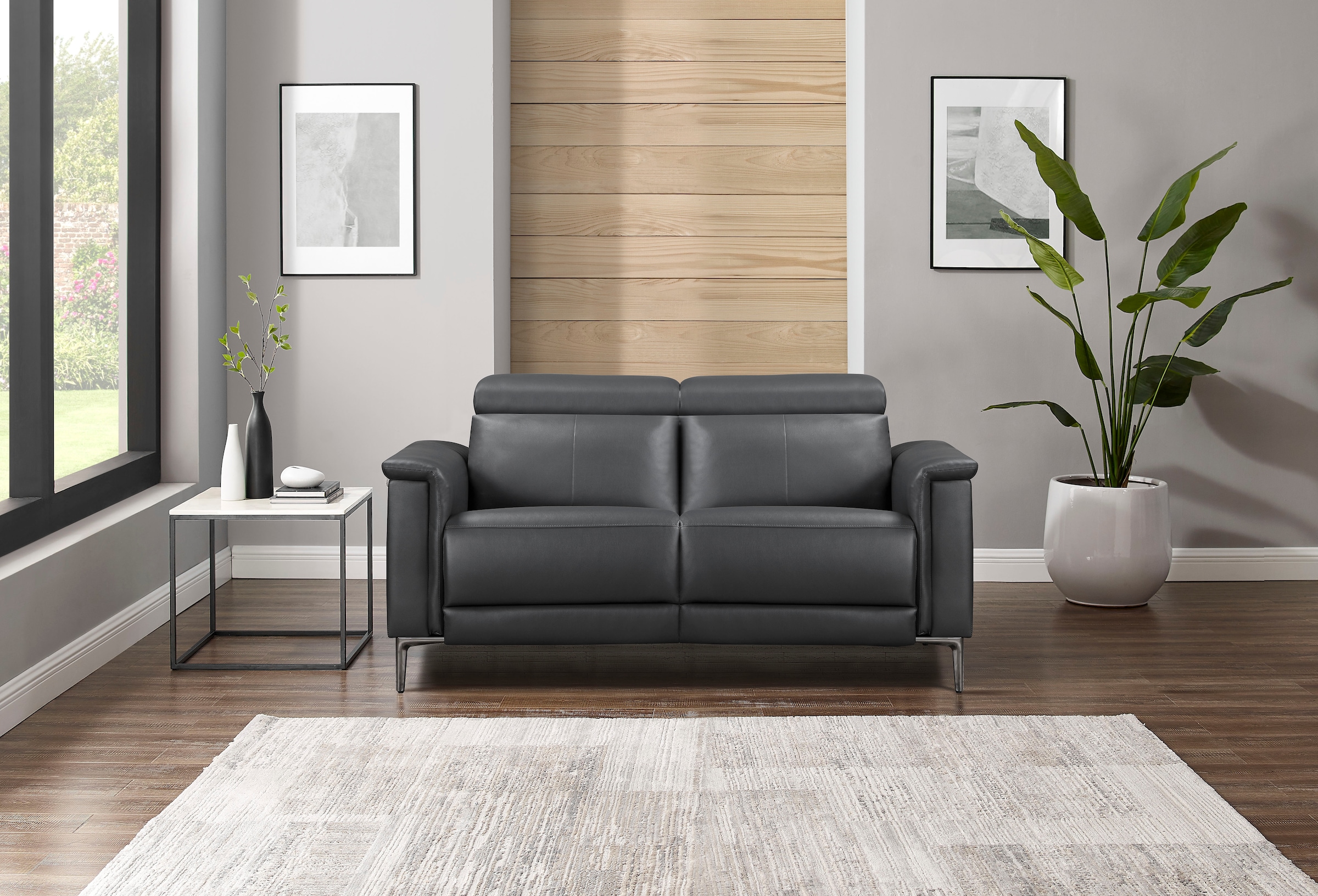 Home affaire 2-Sitzer »Lund«, manueller od. elektrischer Relaxfunktion und USB-C