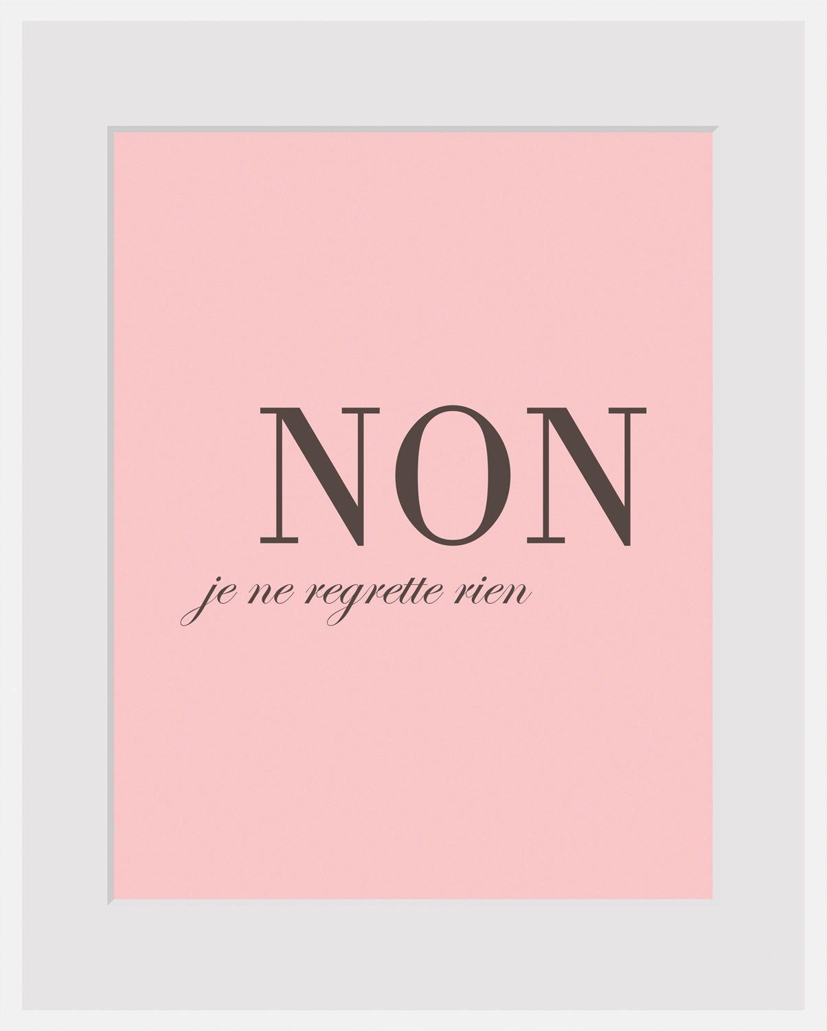 queence Bild »NON«, Sprüche & Texte, gerahmt, Spruch günstig online kaufen