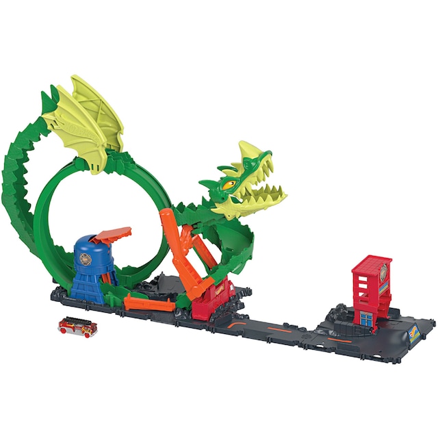 Spielzeugauto Looping inklusive online bestellen Autorennbahn Drachen-Angriff Hot Set«, »City 1 Wheels