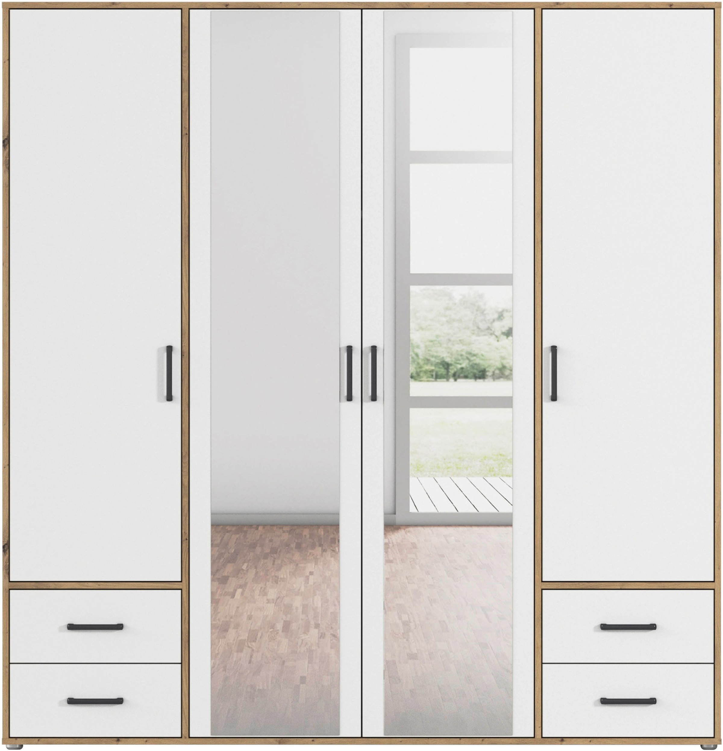 rauch Drehtürenschrank »Voyager«, (in 3 verschiedenen Ausstattungen BASIC/C günstig online kaufen