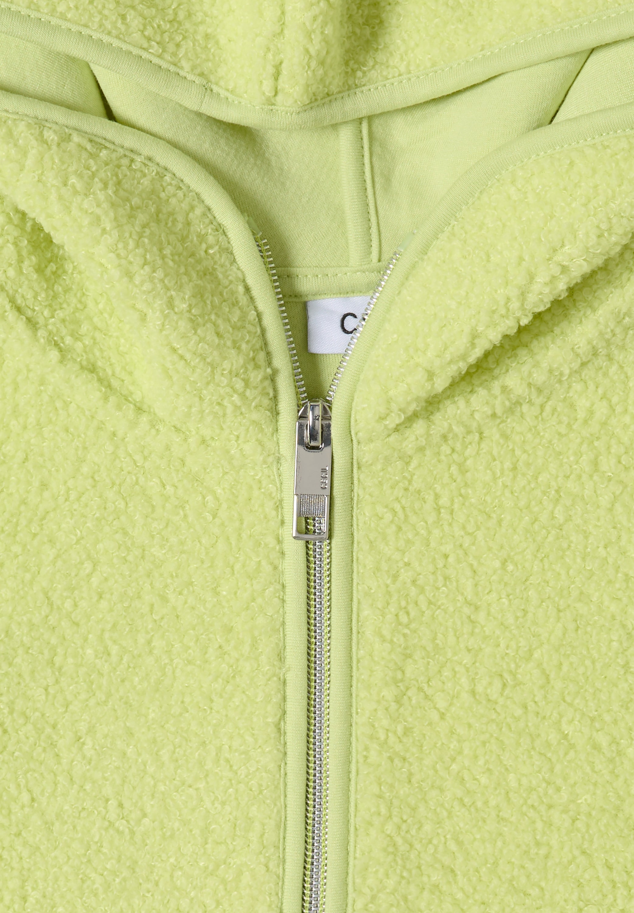 Cecil Kapuzenplüschjacke mit Kapuze weiche Teddy-Qualität, mit Kapuze