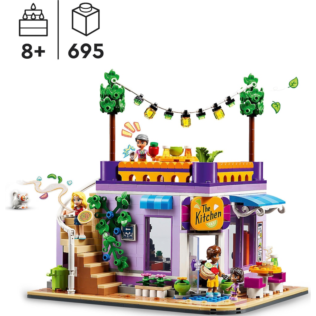 LEGO® Konstruktionsspielsteine »Heartlake City Gemeinschaftsküche (41747), LEGO® Friends«, (695 St.)