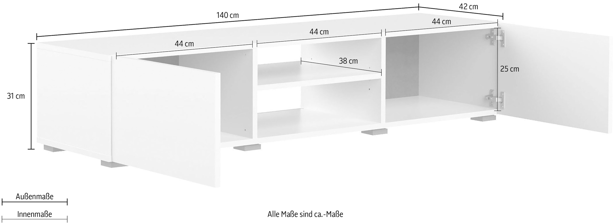 TemaHome TV-Board »Podium TV«