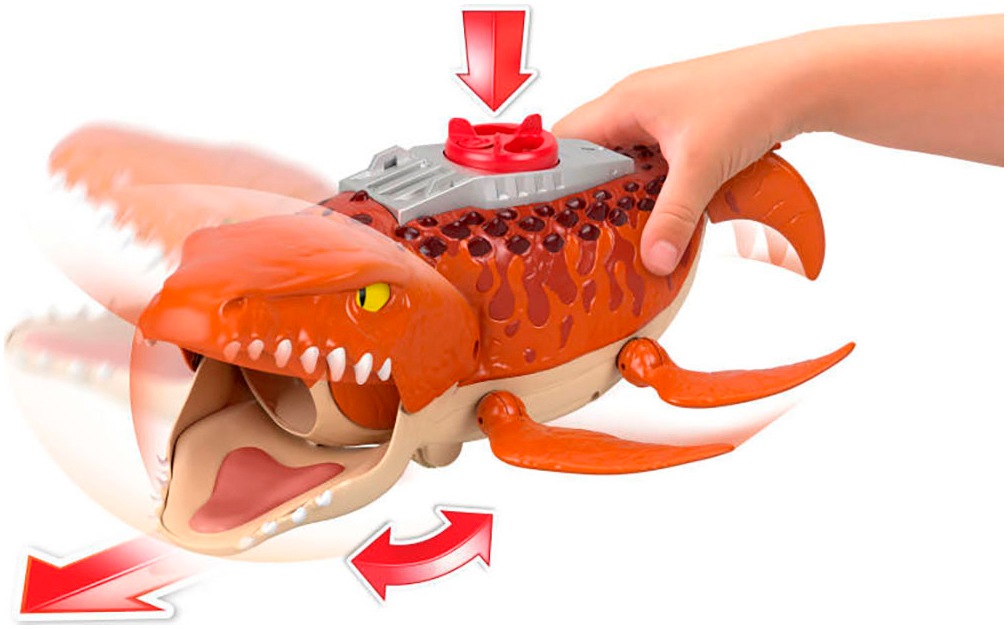 Fisher-Price® Spielfigur »Imaginext Jurassic World, Rebirth, Schnapp Mosasaurus«, mit Soundeffekten und Bewegungsmechanismen