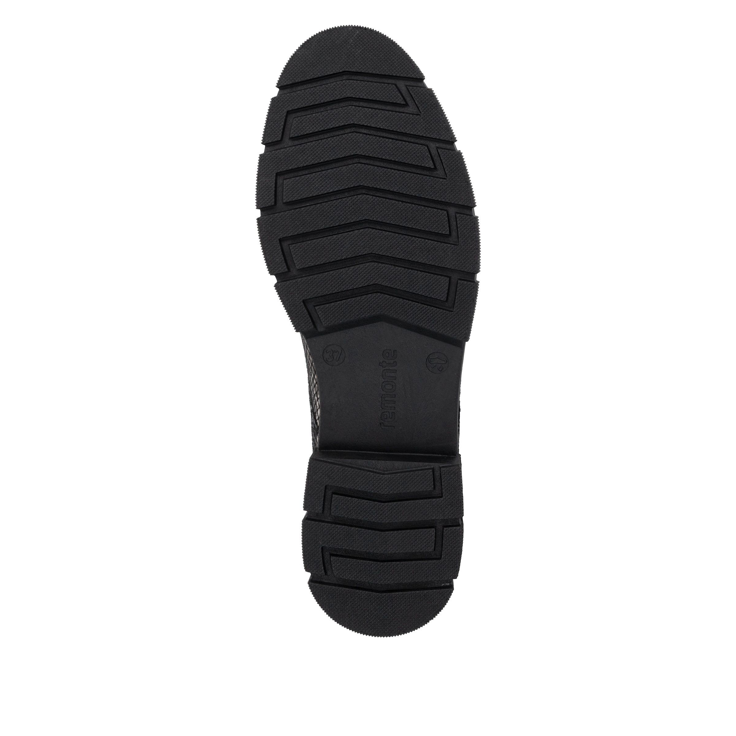 Remonte Schnürstiefelette  Blockabsatz, Schnürboots im modischem Reptilien-Look