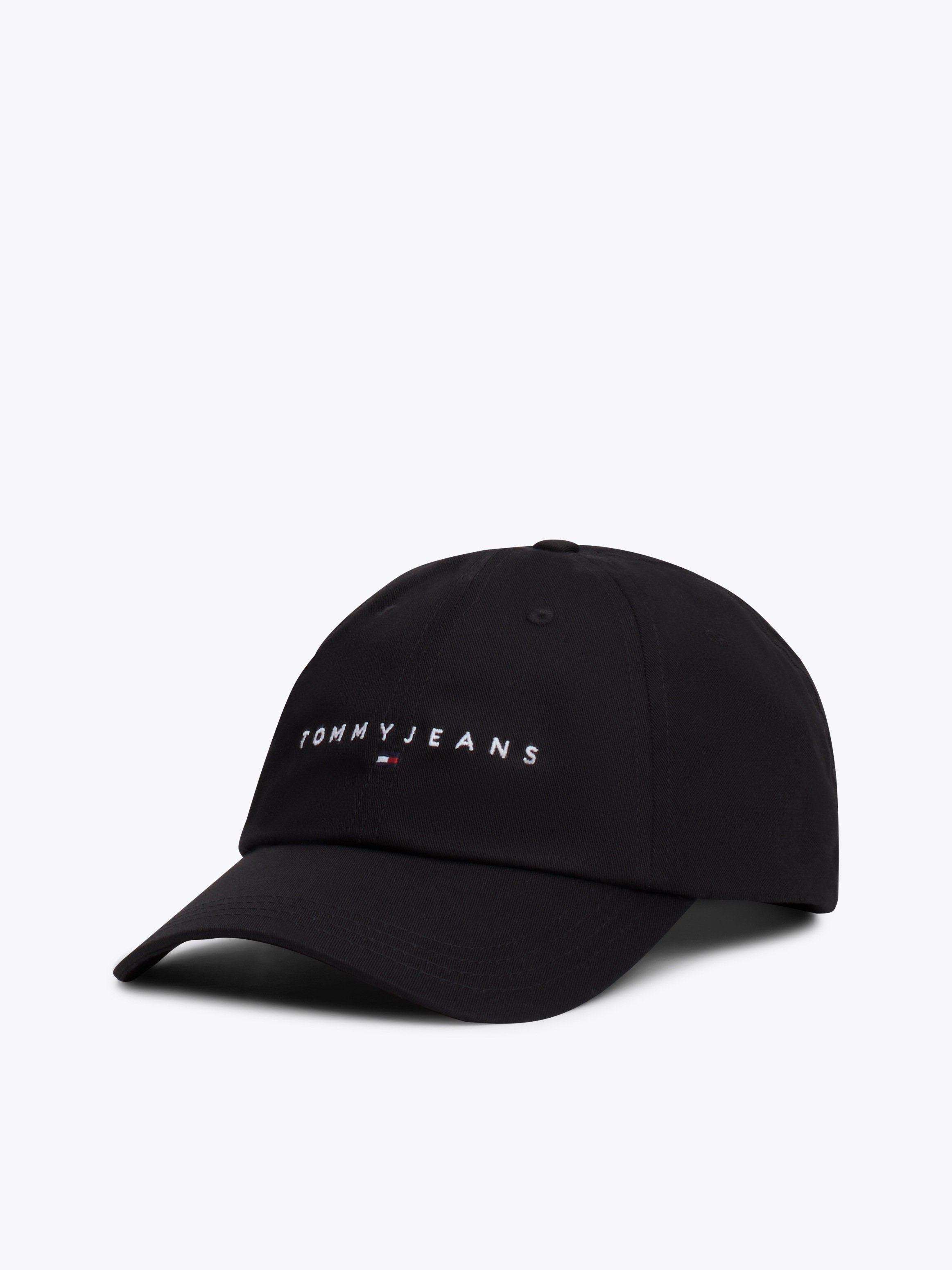 TOMMY JEANS Baseball Cap »TJW LINEAR LOGO 6 PANEL CAP« mit Logostickerei UNISEX Black
