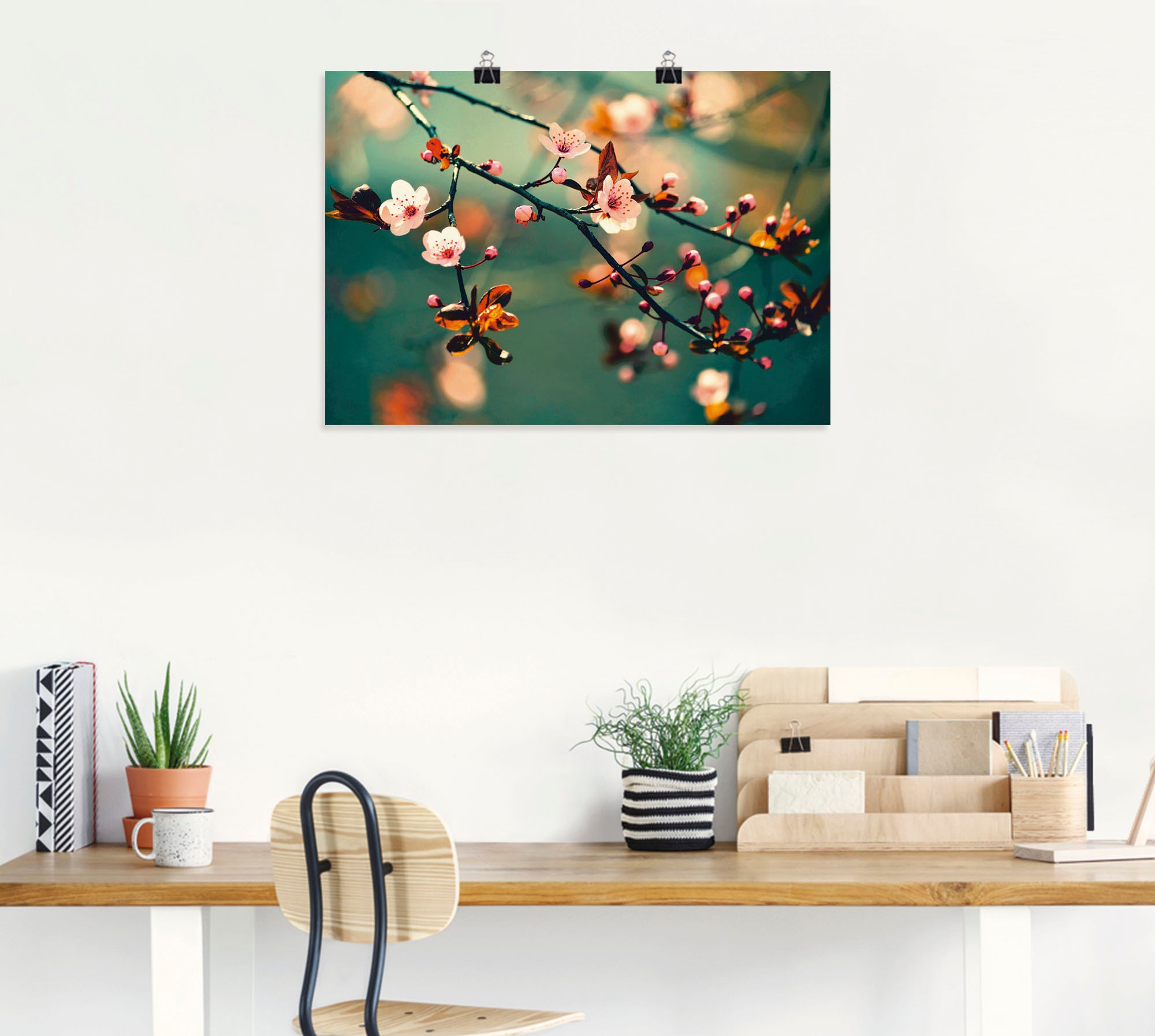 Artland Wandbild »Japanische Kirsch Sakura Blumen« 1 Stk. tlg. als Leinwand günstig online kaufen