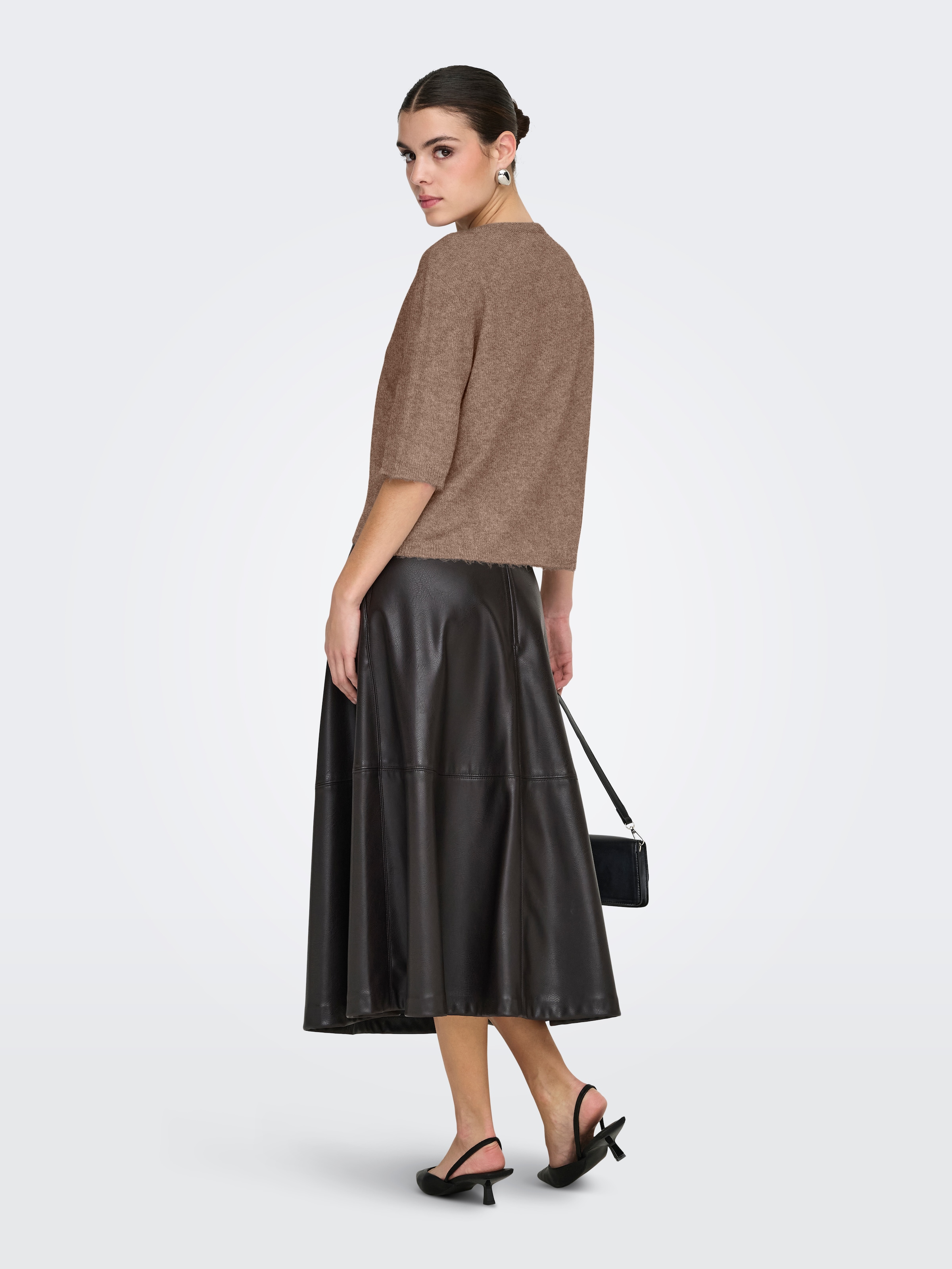 JDY Strickjacke »JDYRUE LIFE 2/4 PEARL CARDIGAN KNT« Materialmix,