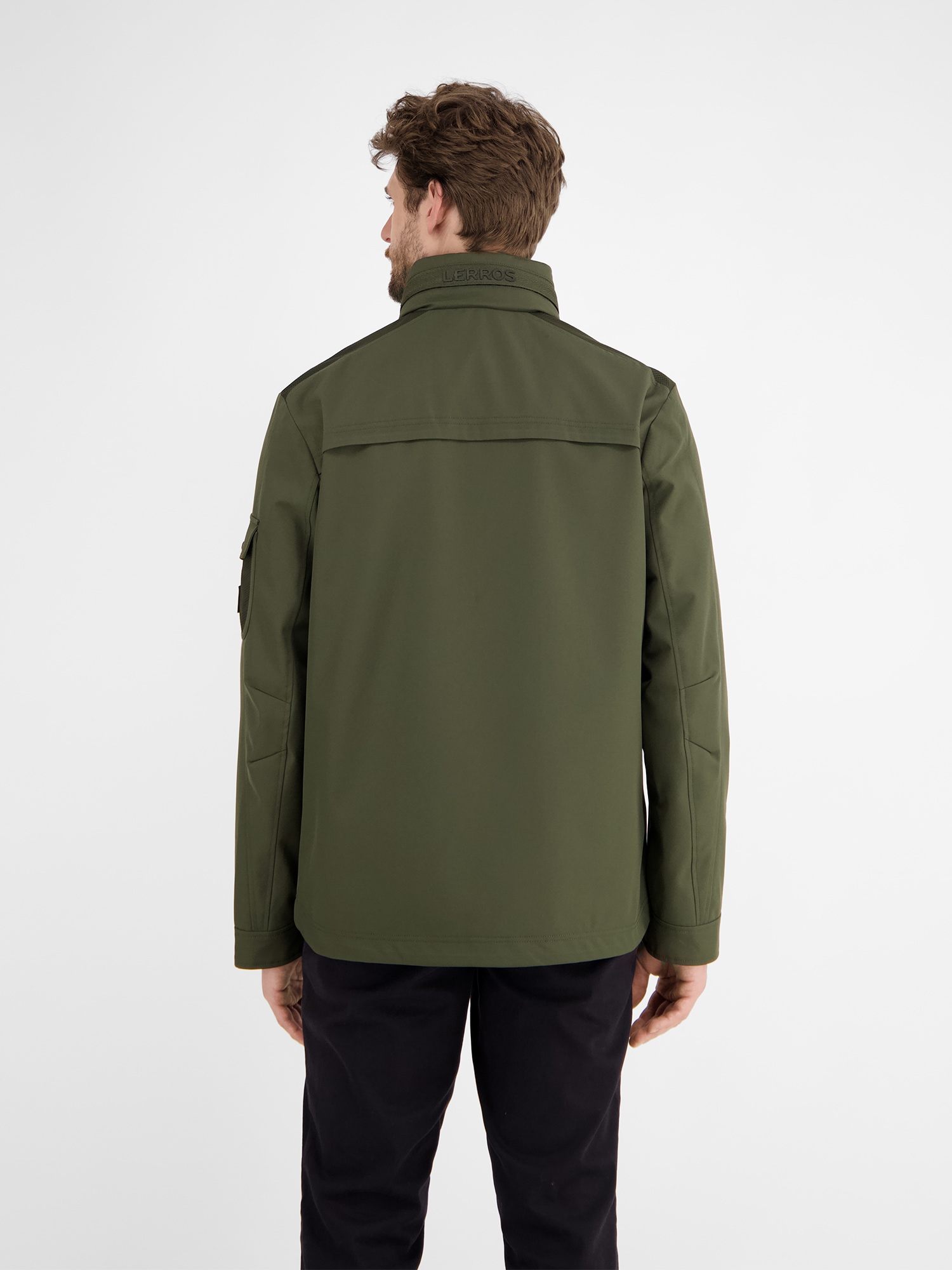 LERROS Outdoorjacke »LERROS Shell-Blouson mit Kapuze«, mit Kapuze, Wasser- und windabweisend, atmungsaktiv