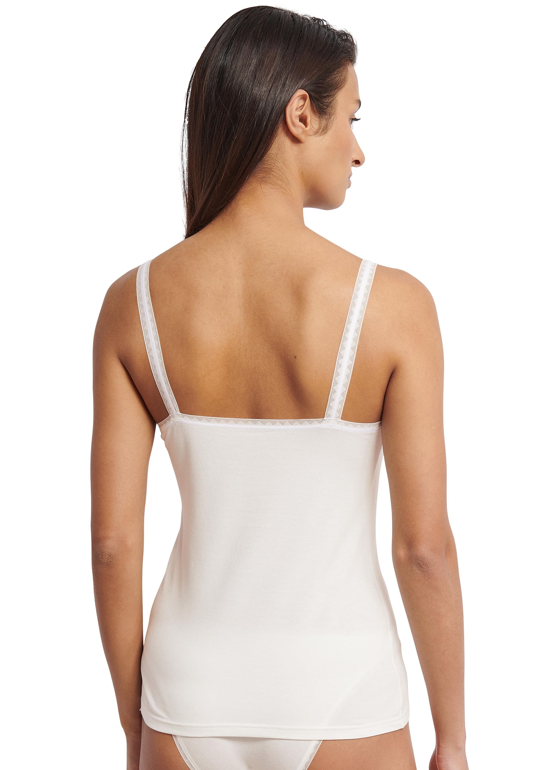sloggi Unterhemd »GO Shirt 01 C2P«, (2 St., 2er Pack), zarte Spitzendetails
