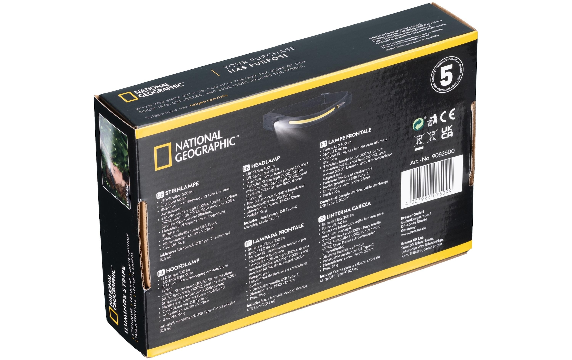 NATIONAL GEOGRAPHIC Stirnlampe »Stripe«