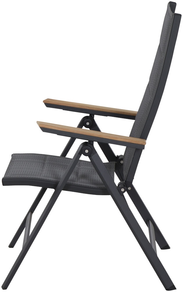 Siena Garden Gartensessel »Tesoro Klappsessel 2er-Set FSC« Set, 2 Stk. tlg. Alu, Textil, Teak FSC 100 %