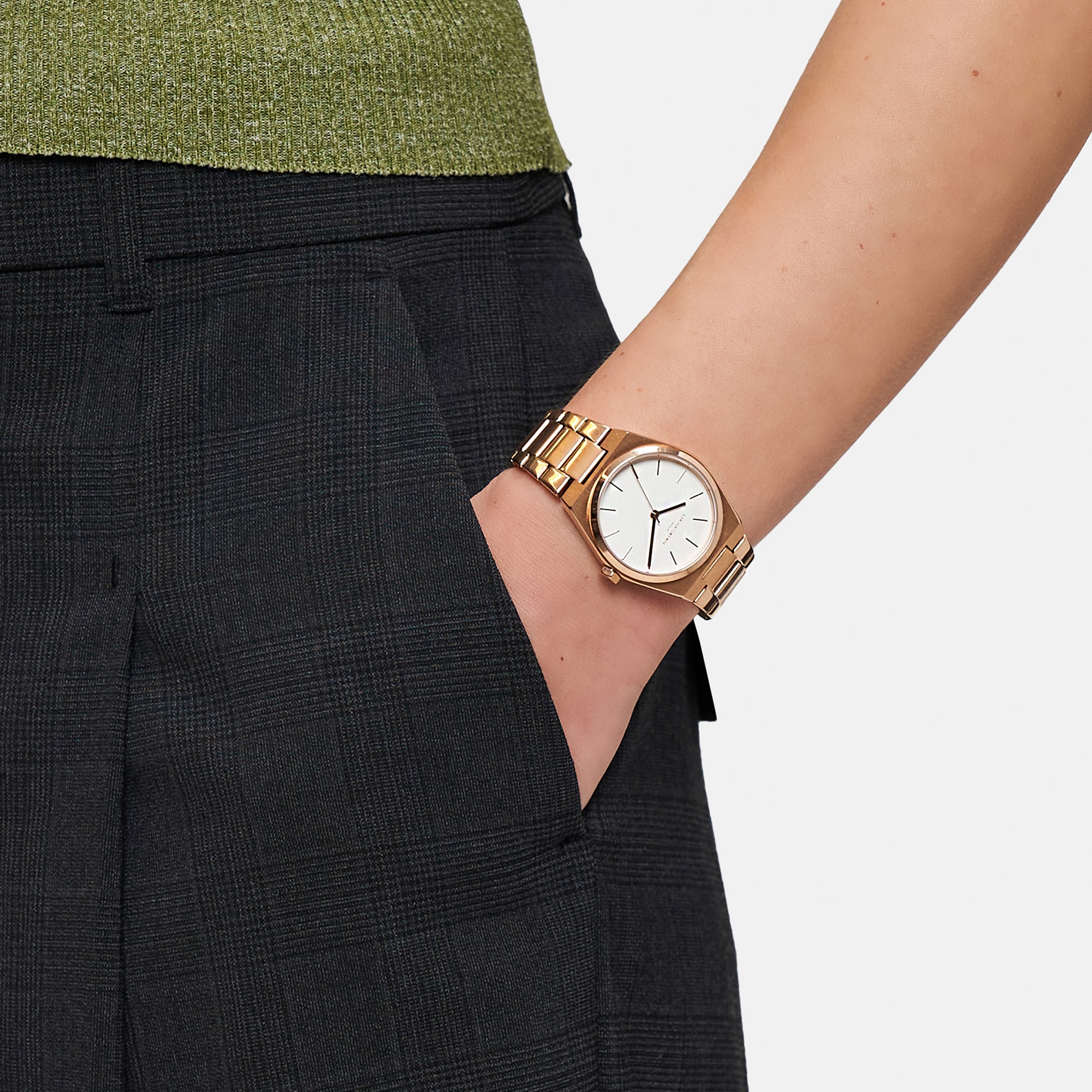 Liebeskind Berlin Quarzuhr »Minimalist 45 mm«, Armbanduhr, Damenuhr, Edelstahlarmband, analog