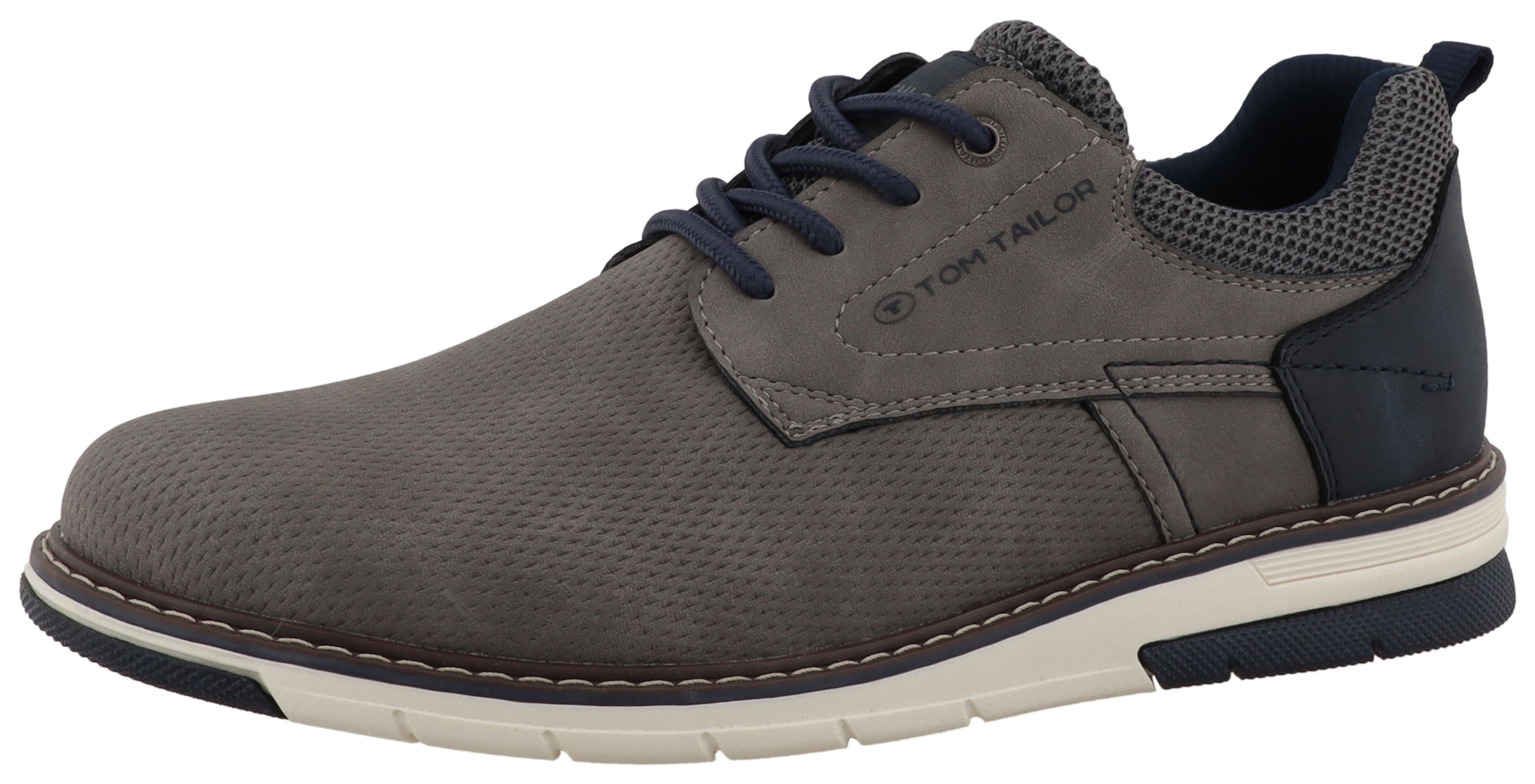TOM TAILOR Sneaker »Dylan«  Freizeitschuh, Halbschuh, Schnürschuh mit Kontrastbesatz an der Ferse