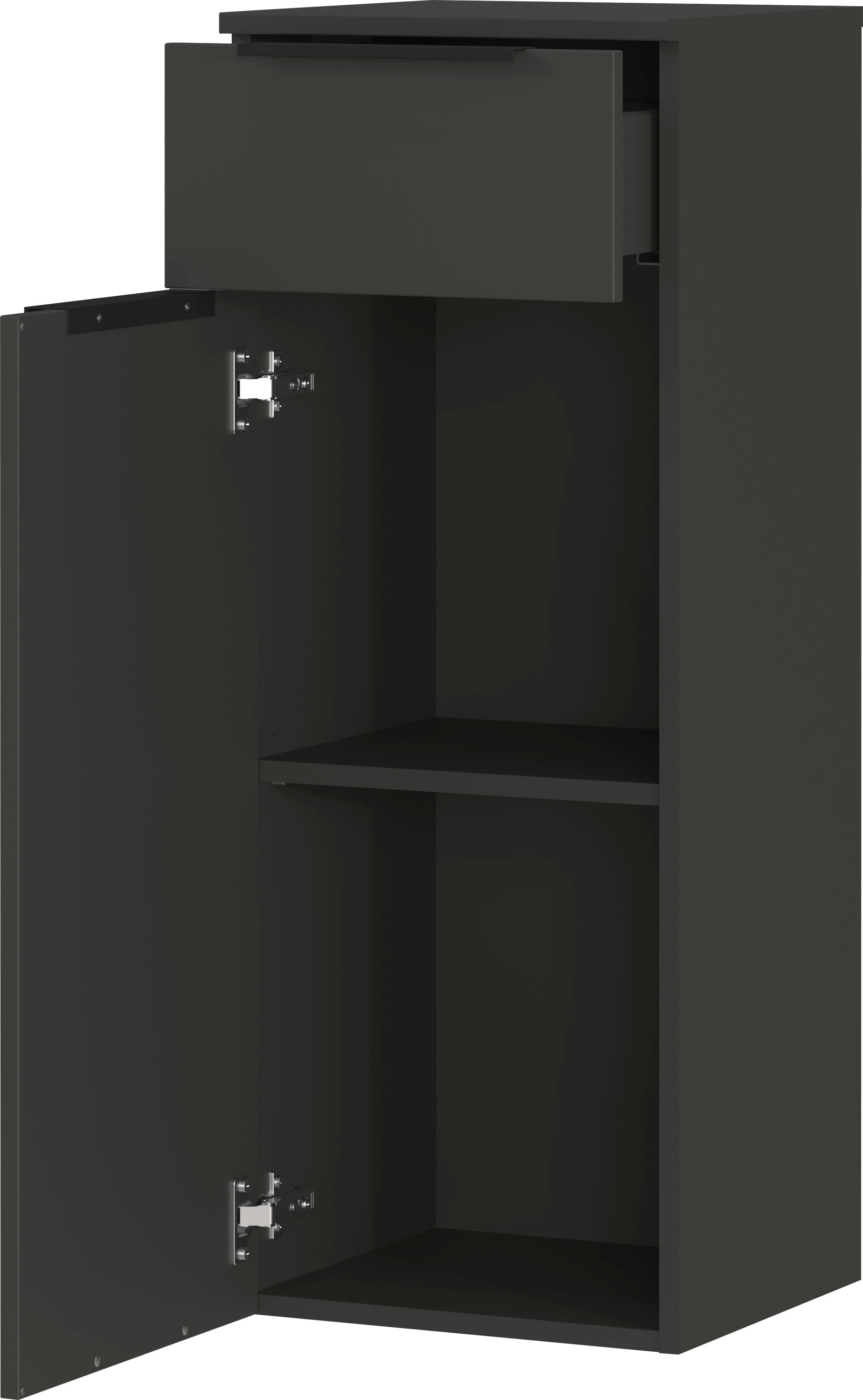 GERMANIA Badmöbel-Set »Crandon«, (4 St.), inkl. WT-Unterschrank, Spiegelschrank, Schrank und Regal