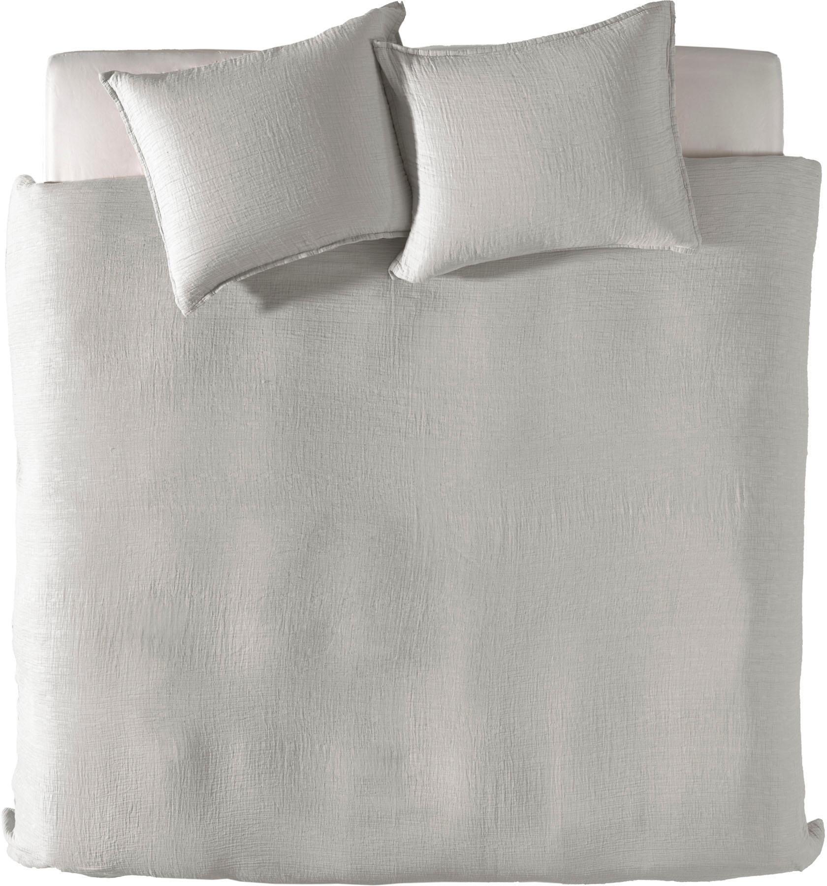 YELLOW Bettwäsche »Garza« 2 Stk. tlg. Uni Design, 100% Baumwolle ab 135x200 günstig online kaufen