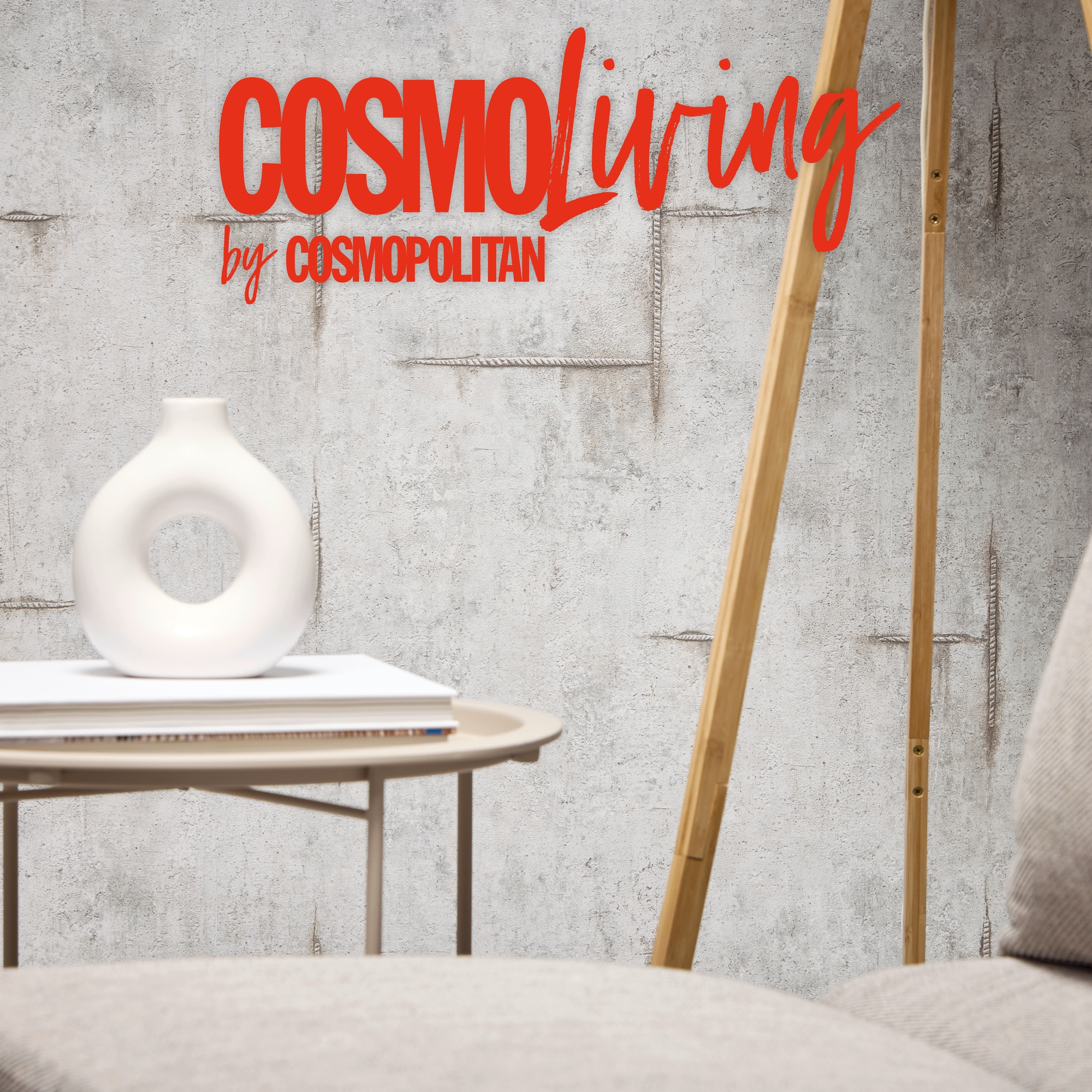 CosmoLiving by Cosmopolitan Vliestapete »Graphite Groove-Edge Betonoptiktapete« matt strukturiert Betonoptik mit modernem Industrial-Charme