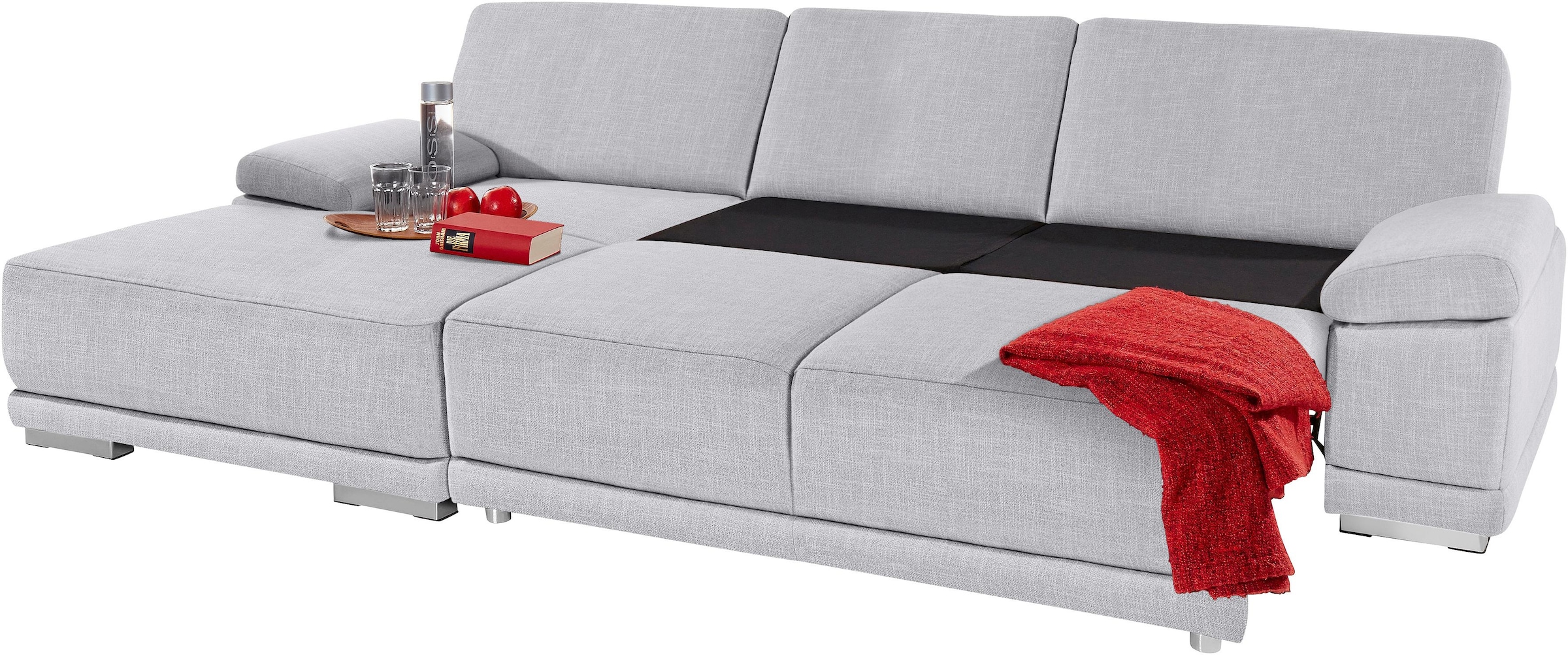 sit&more Ecksofa "Coria L-Form", mit XL-Recamiere, wahlweise mit Bettfunkti günstig online kaufen