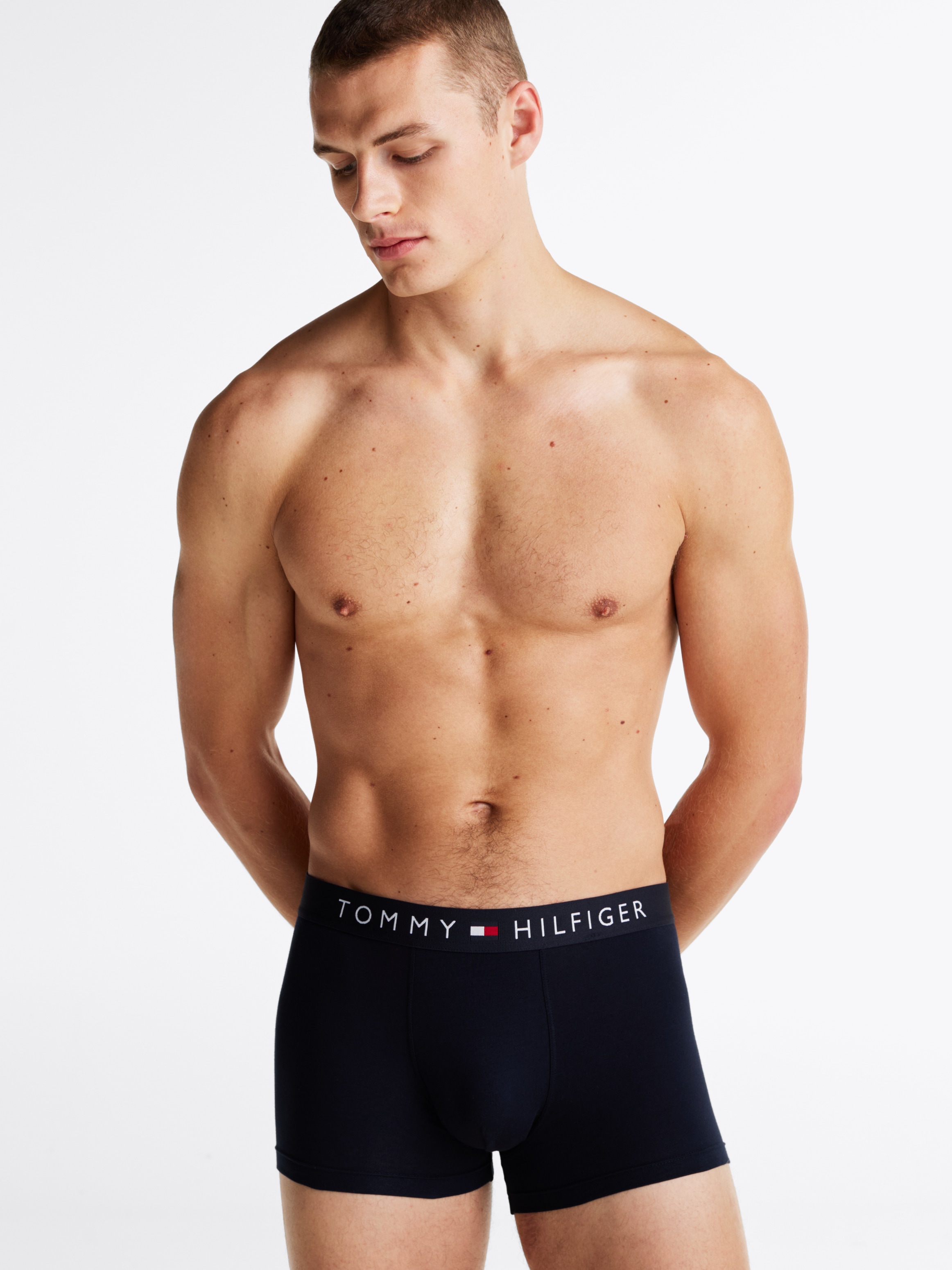 Tommy Hilfiger Underwear Trunk »3P TRUNK«, (Packung, 3 St., 3er), mit Logobund