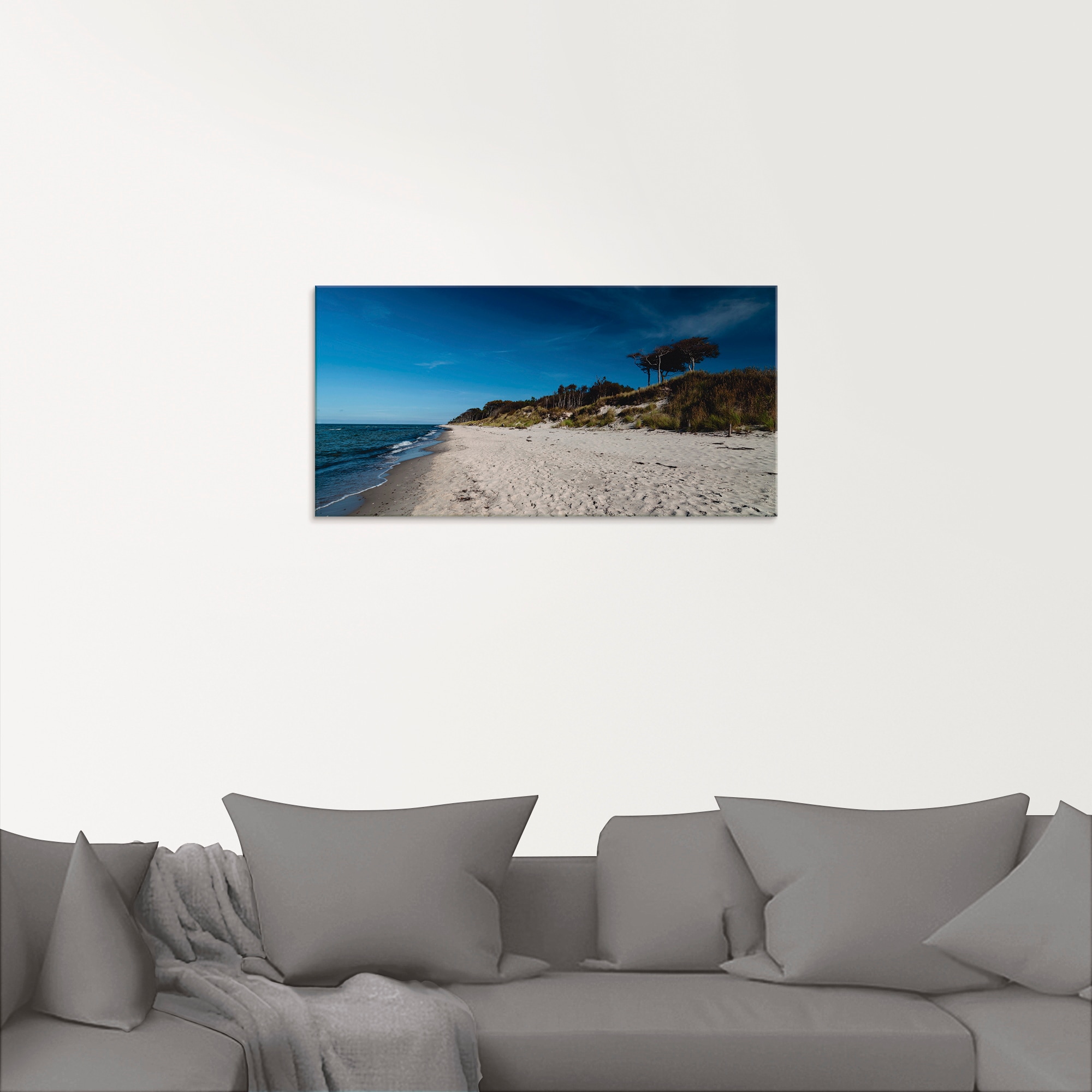 Artland Glasbild »Am Weststrand- Ostsee - Darss«, Strand, (1 St.), in versc günstig online kaufen