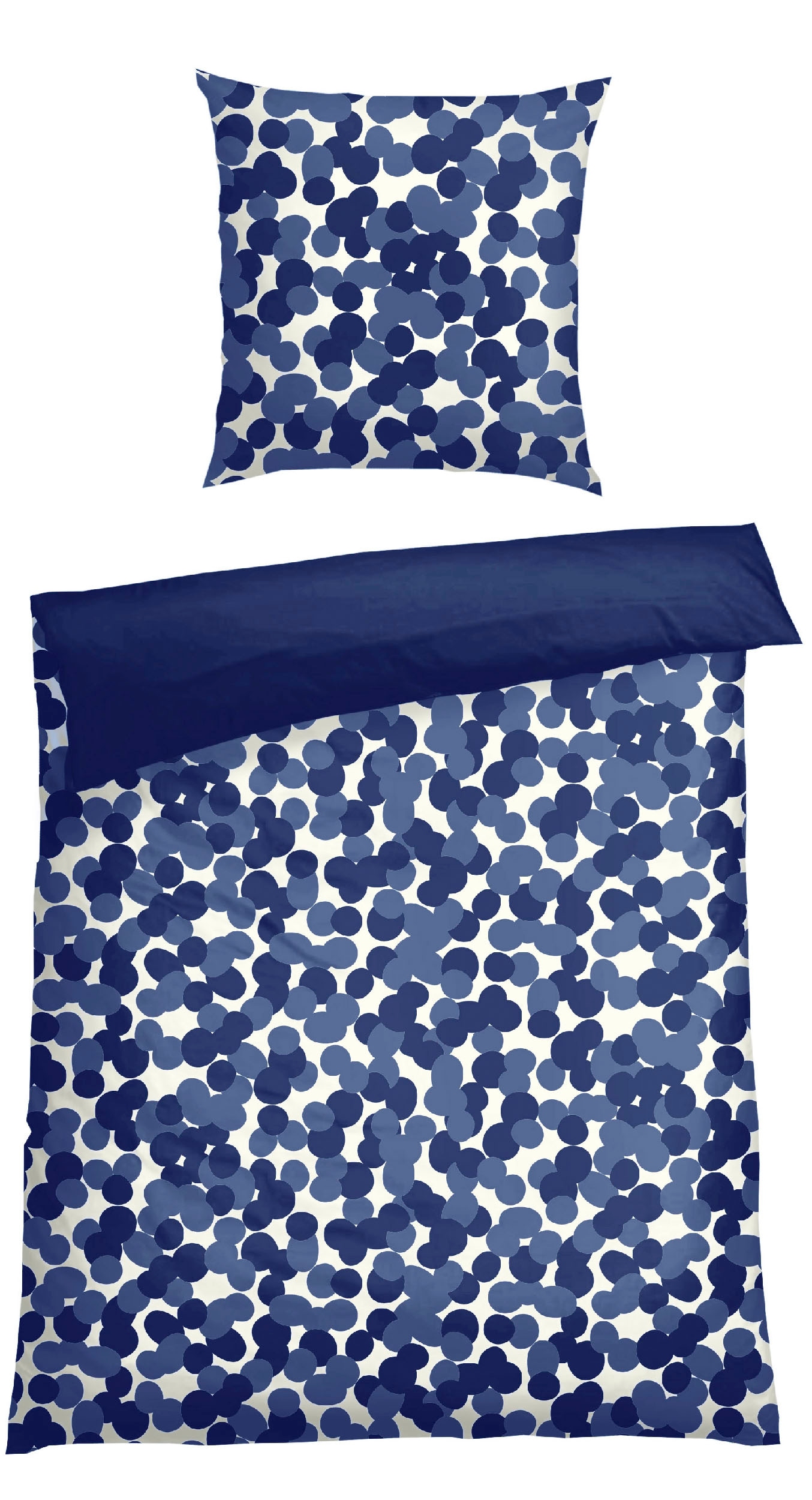 Schiesser Wendebettwäsche »Allez aus weicher Baumwolle mit aufheiternden Punkten« 2 Stk. tlg. Made in Green